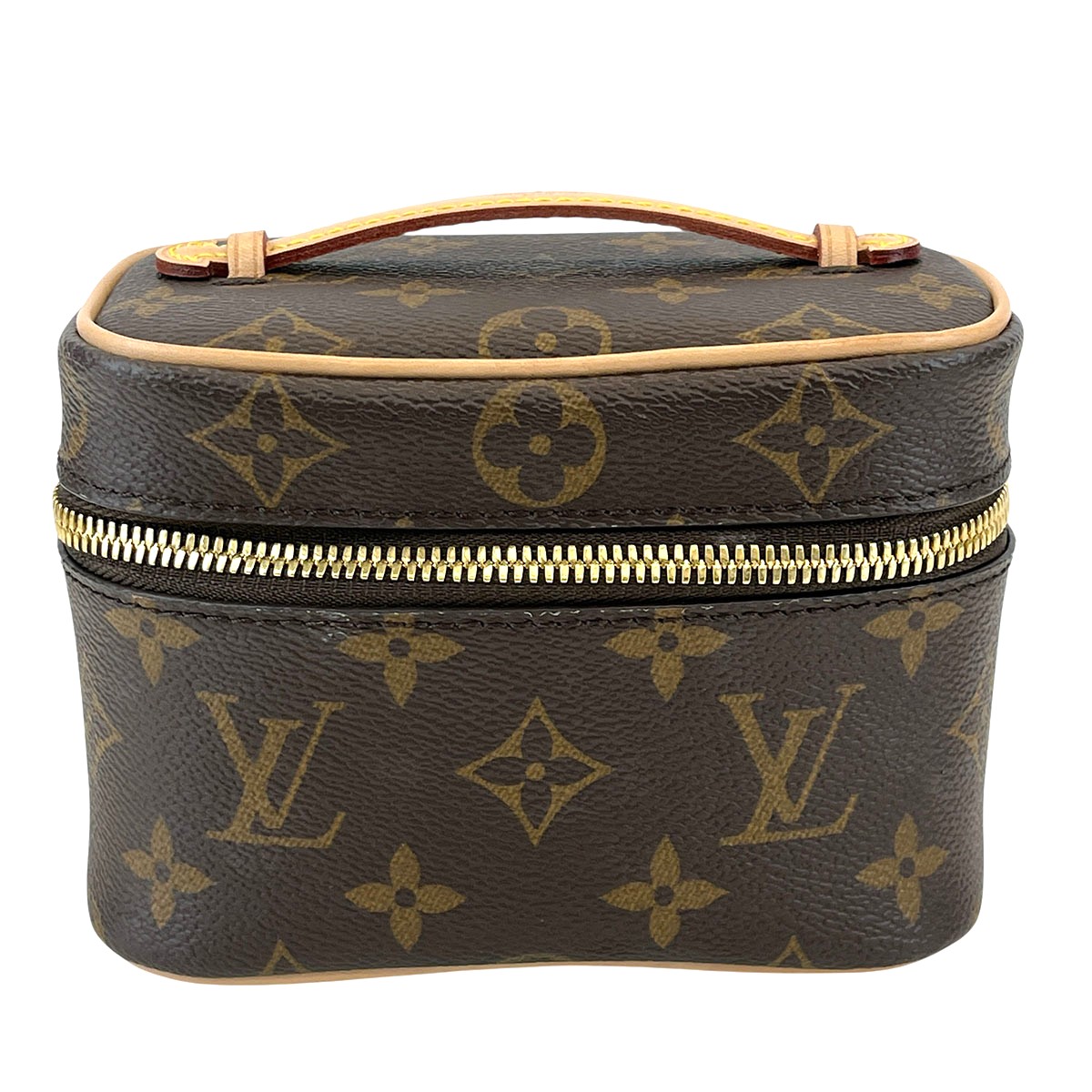 LOUIS VUITTON ルイ・ヴィトン ニース ナノ バニティ ポーチ ハンドバッグ M44936 モノグラム ブラウン レディース【中古】