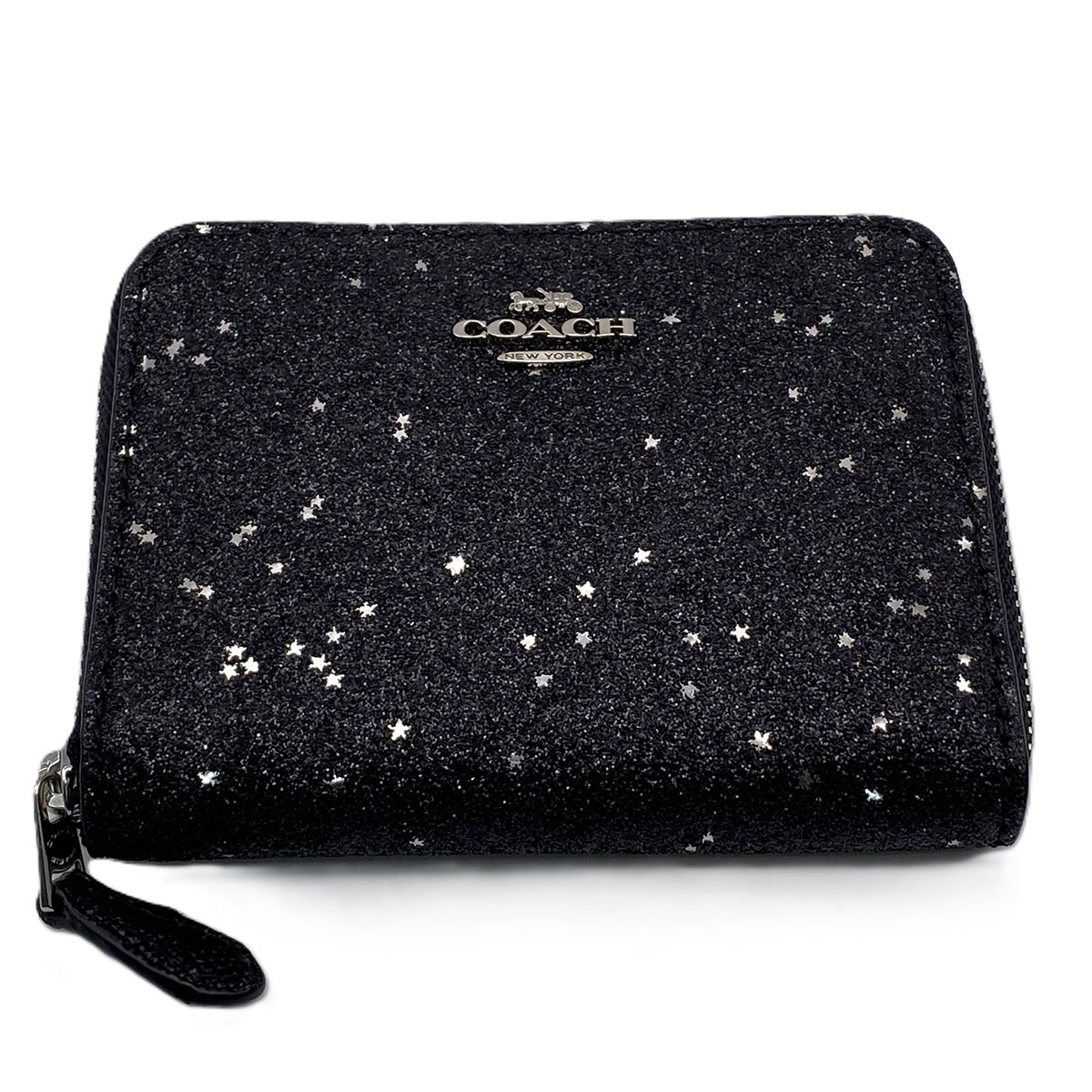 COACH コーチ Star Glitter Small Zip Around Wallet 二つ折り財布 F38693 レザー グリッターキャンバス ブラック  レディース【中古】 楽天市場】COACH コーチ Star Glitter Small Zip Around Wallet 二