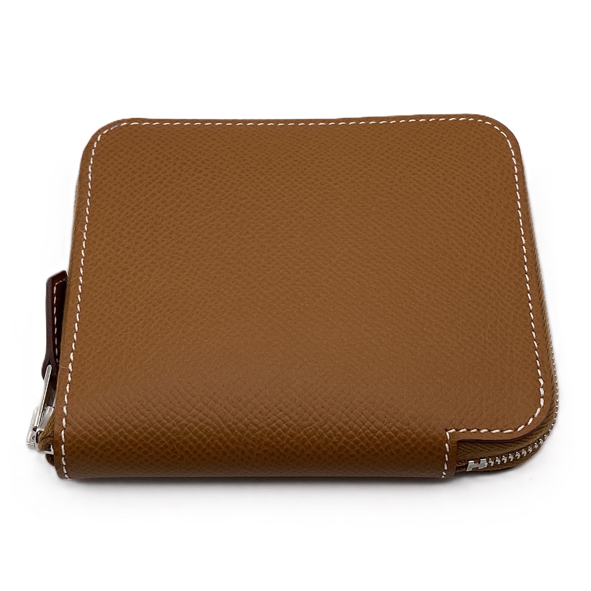HERMES エルメス アザップ シルクイン コンパクト コインケース H086388 ヴォーエプソン ベージュ レディース【中古】 81,400円