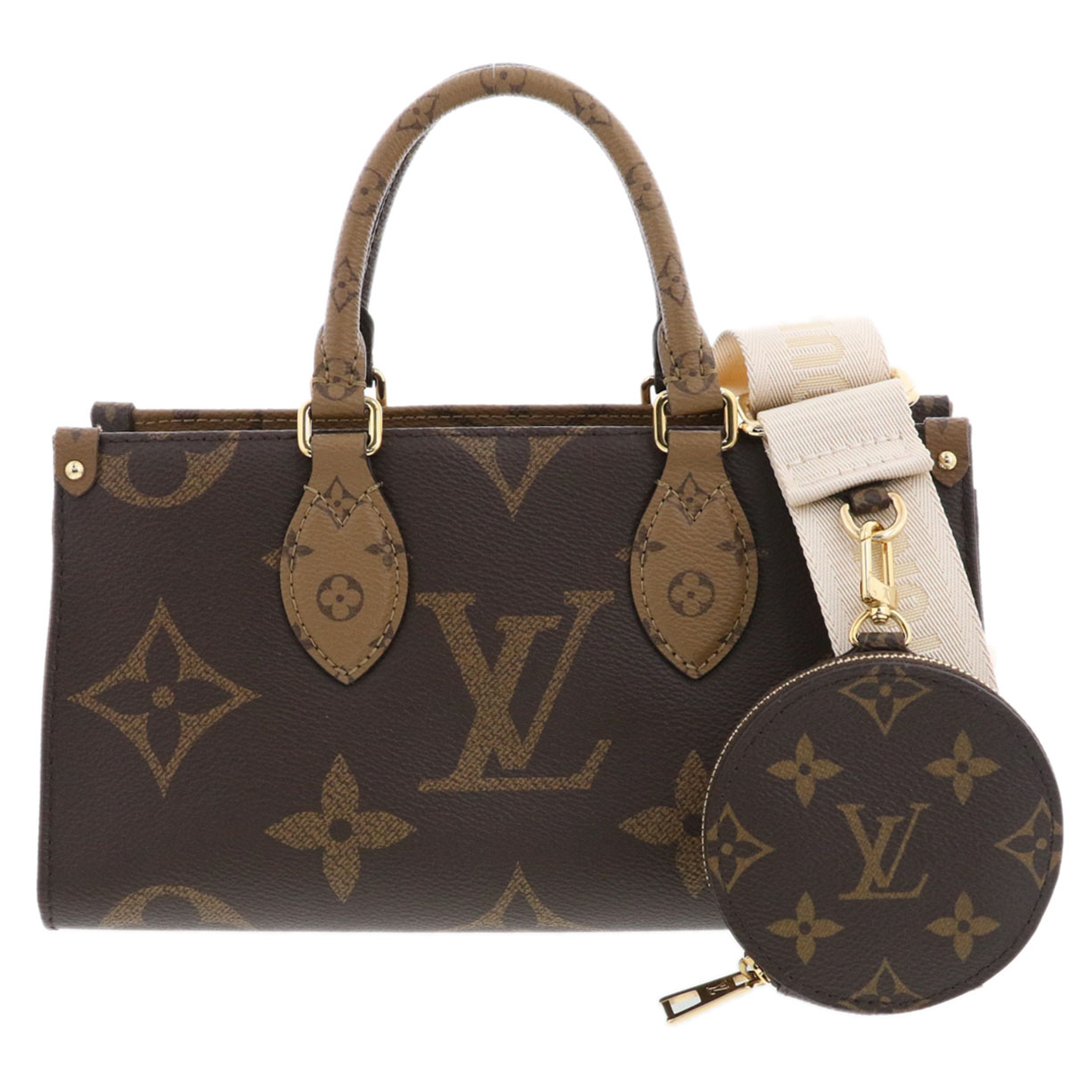 【値下げ】 LOUIS VUITTON ルイ・ヴィトン オンザゴー EW 2way ショルダーバッグ ハンドバッグ M46653 モノグラムジャイアント モノグラム ブラウン レディース【中古】｜PAWNSHOP　ＲｉＺ