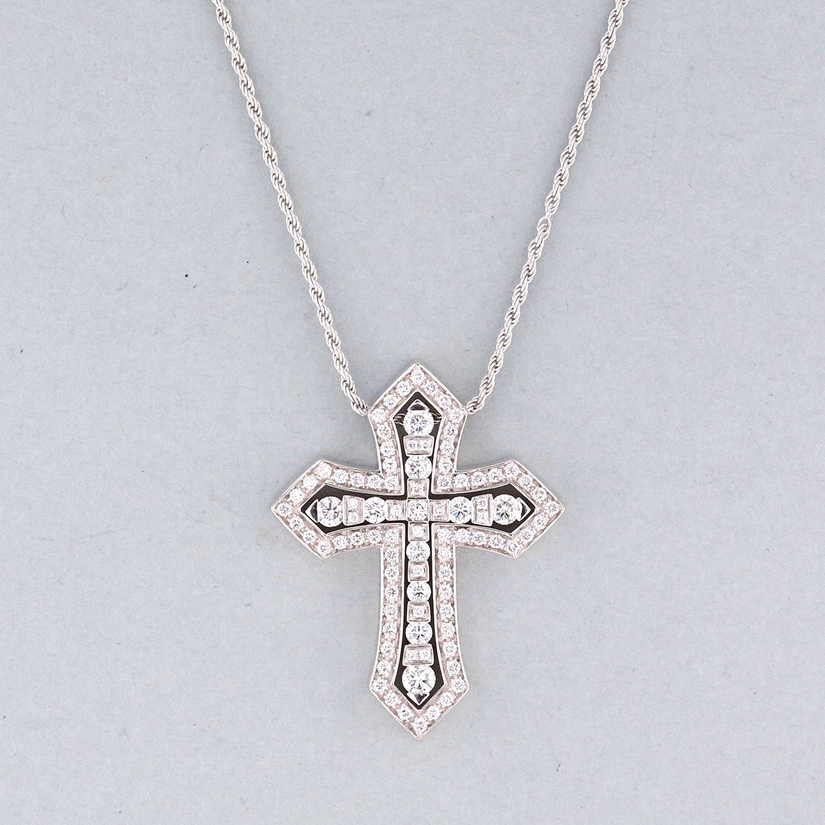 Damiani ダミアーニ ベルエポック ダイヤモンドネックレス 750WG ネックレス 20092691 K18ホワイトゴールド シルバー レディース【中古】