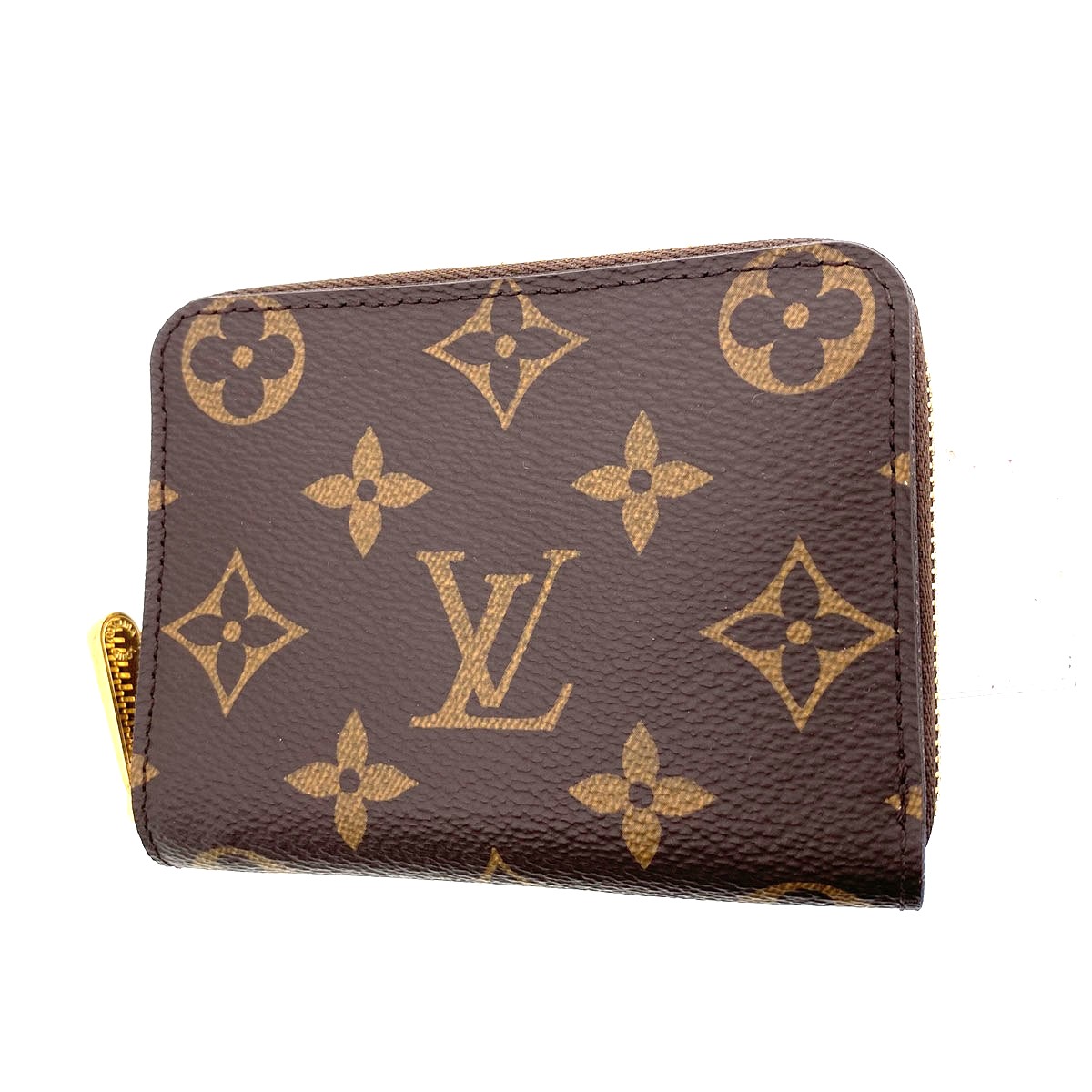 LOUIS VUITTON ルイ・ヴィトン モノグラム ジッピー･コイン パース コインケース M60067 ブラウン ゴールド ユニセックス【中古】