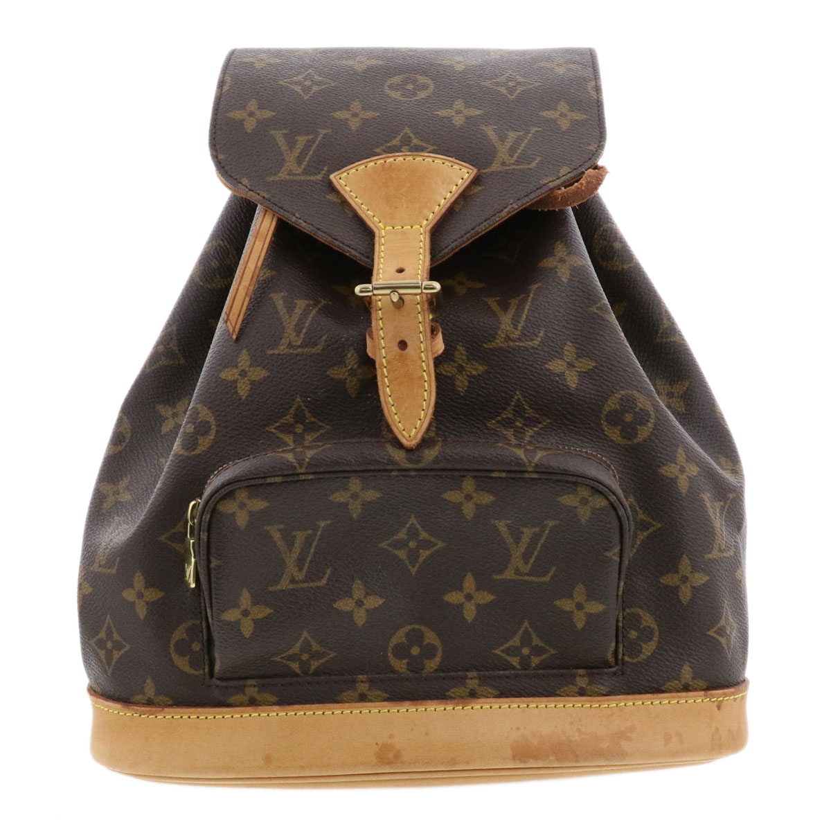 LOUIS VUITTON ルイ・ヴィトン モン掏摸 MM 背嚢・デイパック M51136 モノグラム 赤銅色  レディース【中古】