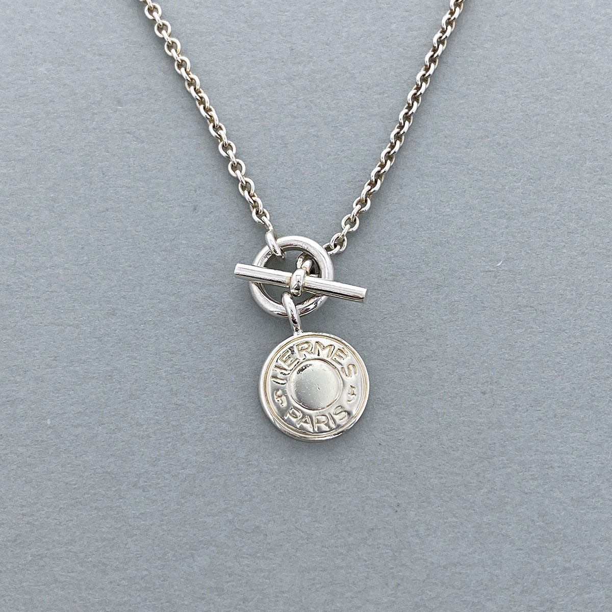 HERMES エルメス アミュレット エクスリブリス セリエ ネックレス シルバー925 シルバー レディース【中古】|PAWNSHOP RiZ