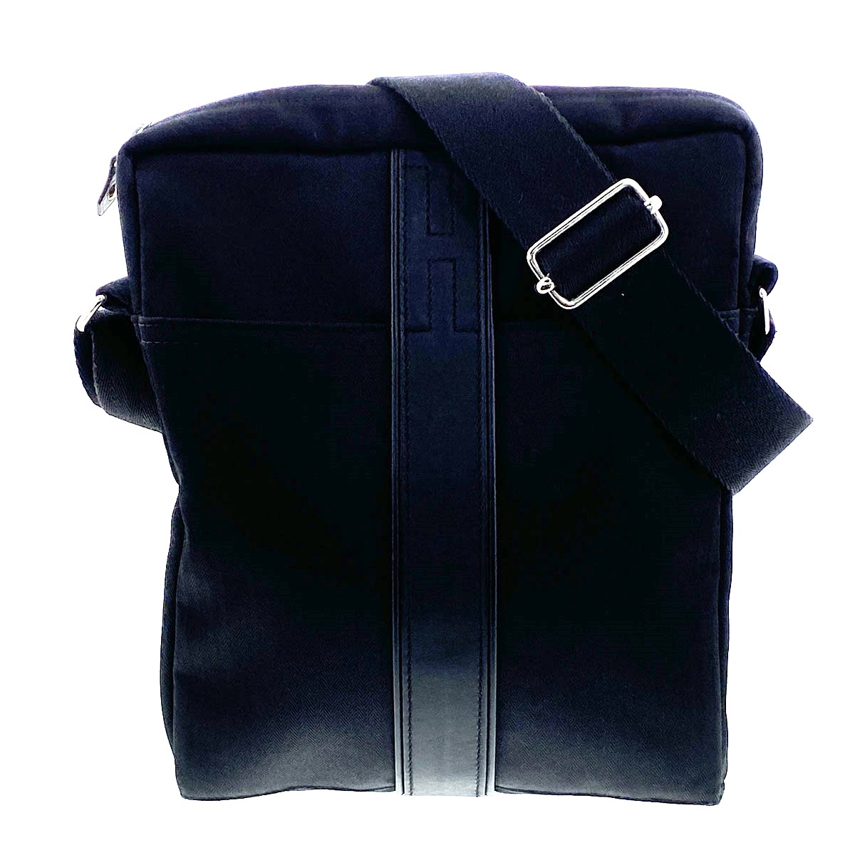 HERMES エルメス アカプルコデフアレス ポシェットバンドリエール MM ショルダーバッグ トワルシェブロン 黒いこと  ユニ一発やる【中古】