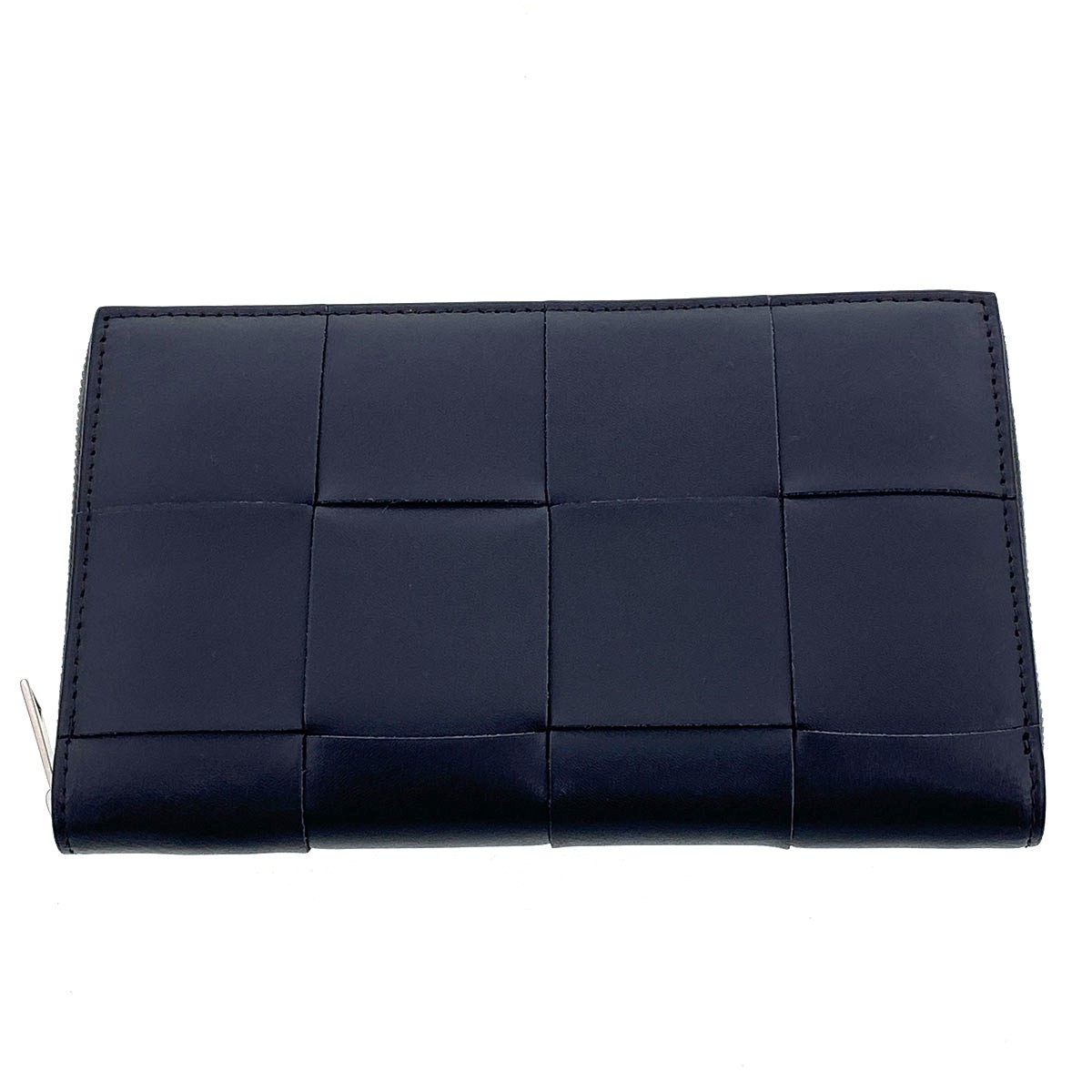 BOTTEGAVENETA ボッテガヴェネタ テープ ジップアラウンドウォレット 長金入れ 814649 なめし革 黒いこと アルドアーズ サイプレス  メンズ【中古】
