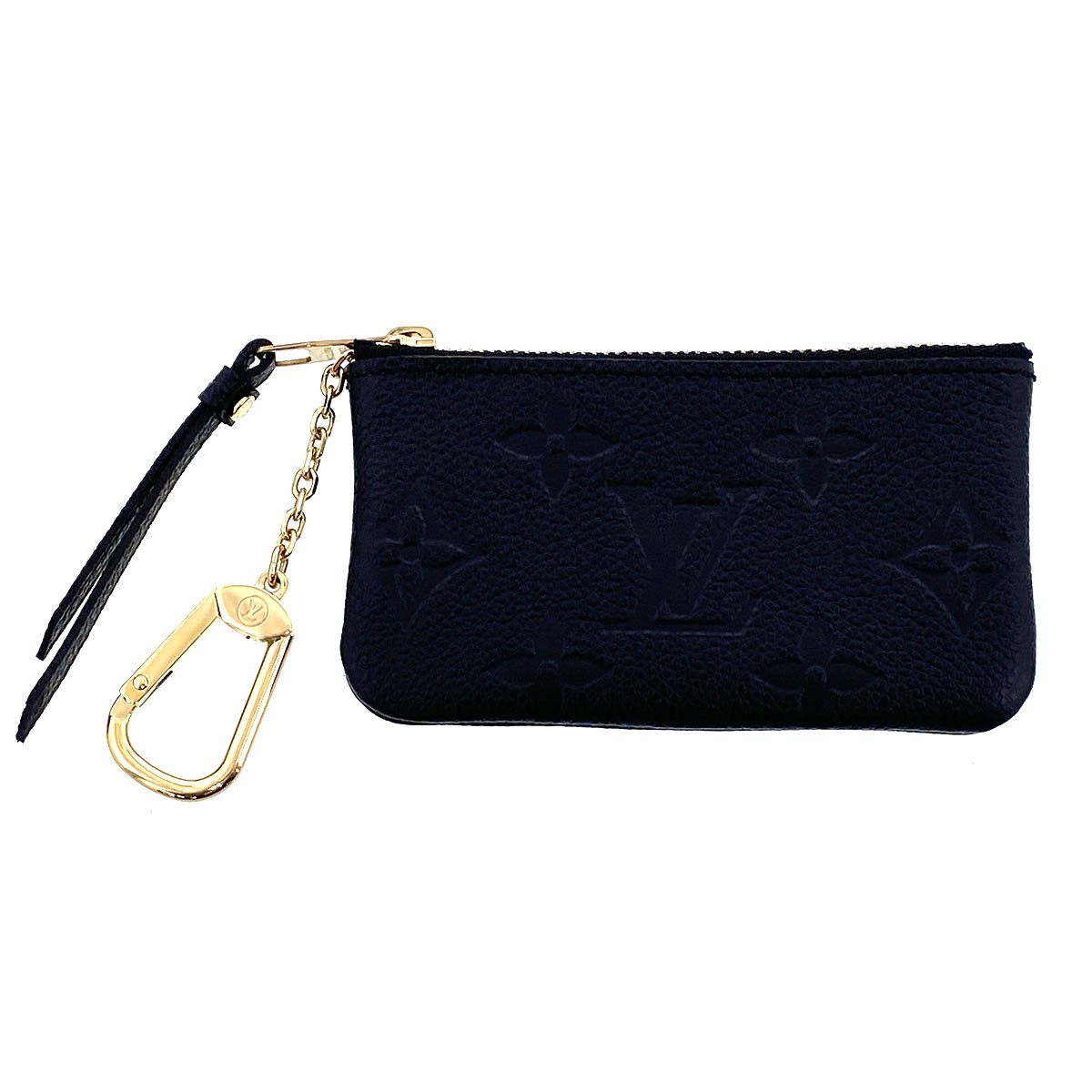 LOUIS VUITTON ルイ・ヴィトン カードキーケース ポシェット クレ 手当たり容れもの M80879 モノグラムアンプラント 黒いこと  レディース【中古】