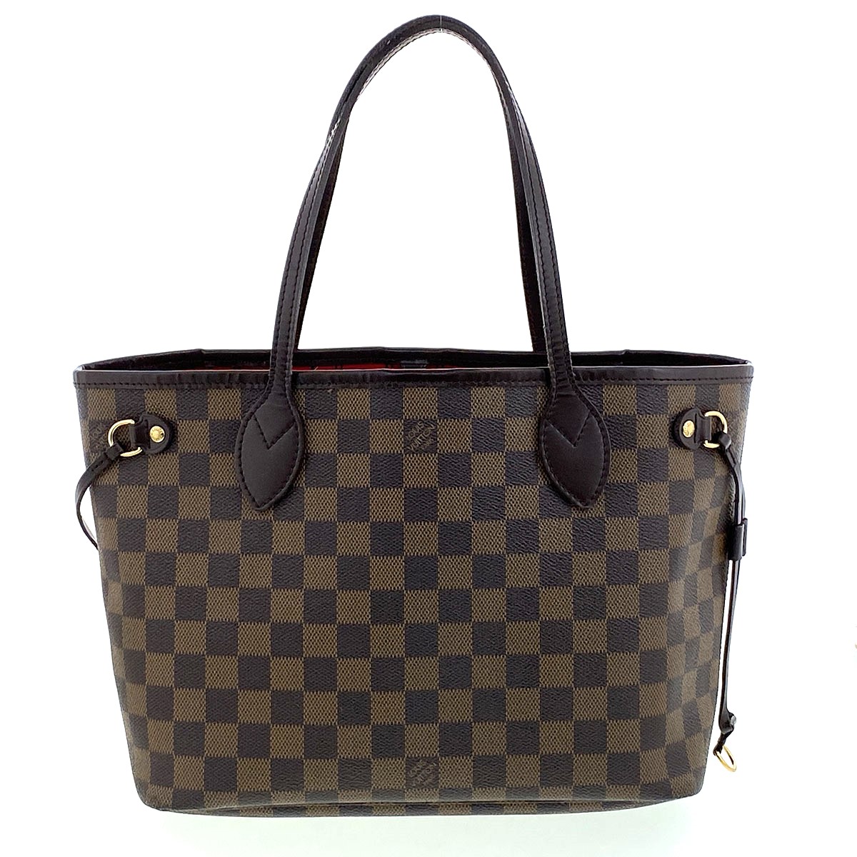 LOUIS VUITTON ルイ・ヴィトン ネヴァーフル PM トートバッグ N51109 ダミエキャンバス ブラウン エベヌ レディース【中古】｜PAWNSHOP　ＲｉＺ