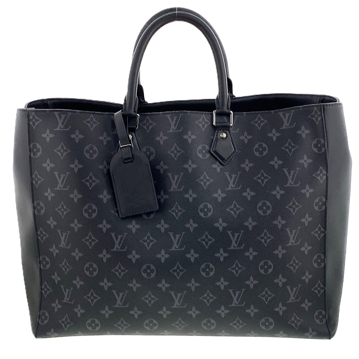 LOUIS VUITTON ルイ・ヴィトン グラン サック トートバッグ M44733 モノグラムエクリプス 黒いこと 薄墨色  メンズ【中古】