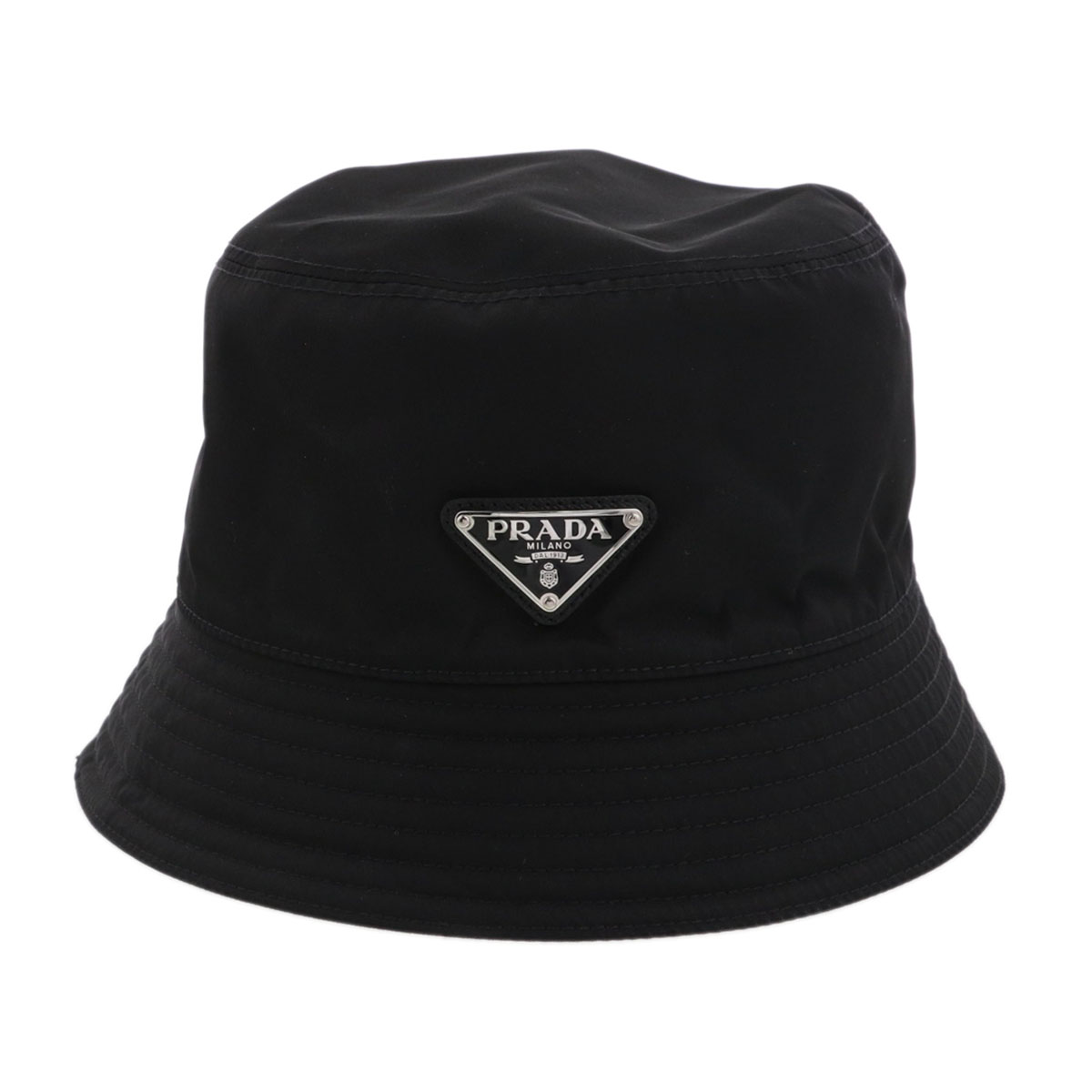 PRADA プラダ 井戸釣瓶かぶり笠 かぶり笠 1HC137 ナイロン 黒いこと  レディース【中古】