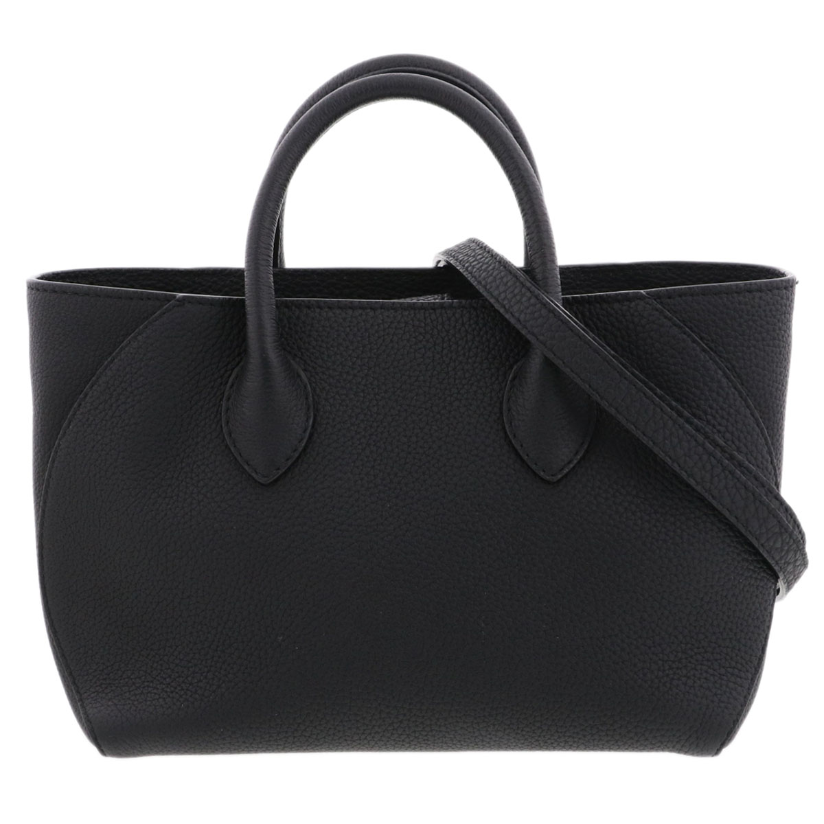 BONAVENTURA ボナベンチュラ ミア 22 トートバッグ ハンドバッグ BTBT2-BK レザー ブラック レディース【中古】｜PAWNSHOP　ＲｉＺ
