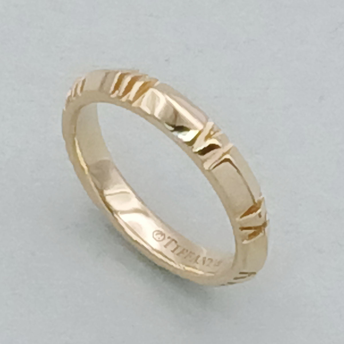 TIFFANY&Co. ティファニー アトラスX クローズド ナローリング 750YG リング・指輪 約6.5号 K18イエローゴールド イエローゴールド レディース【中古】｜PAWNSHOP　ＲｉＺ