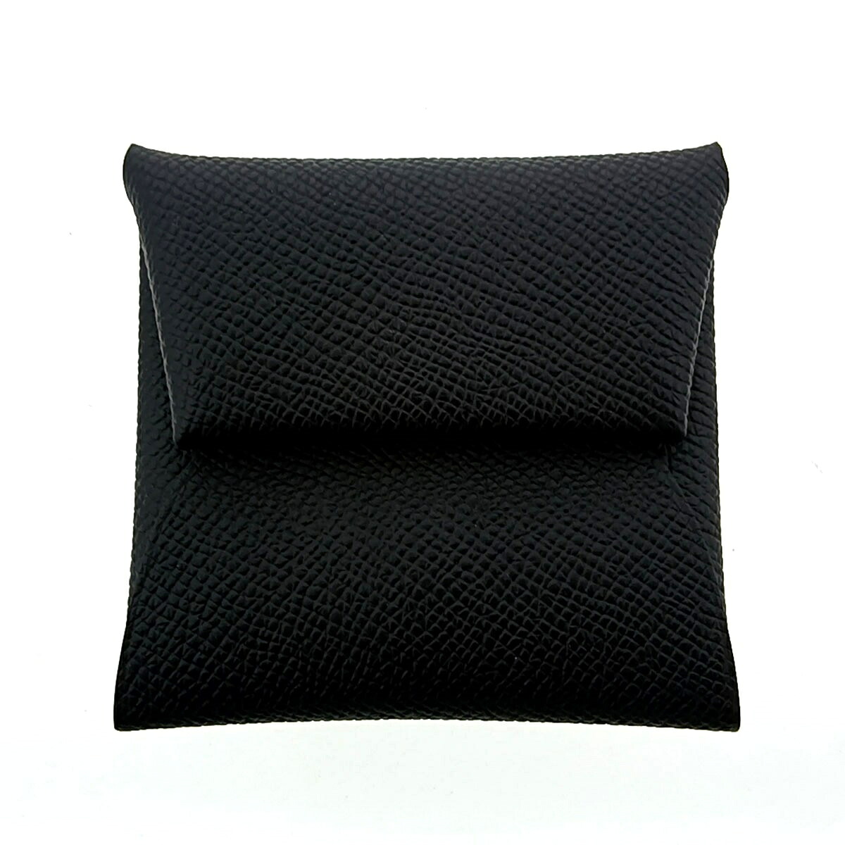 HERMES エルメス バスティア コインケース 039579CK ヴォーエプソン 黒いこと  レディース【中古】