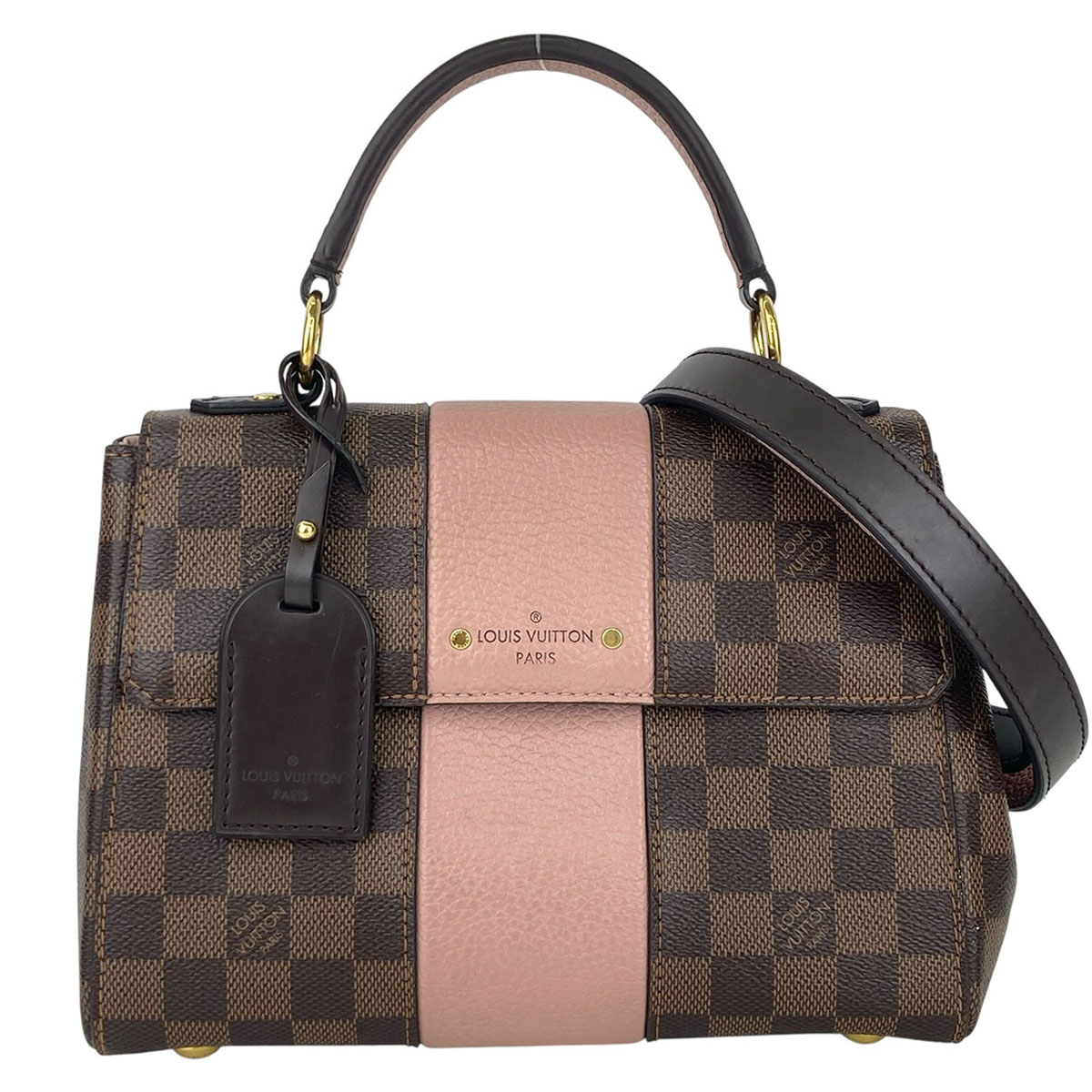 LOUIS VUITTON ルイ・ヴィトン 公債証書表どおり BB ダミエ ハンドバック ショルダーバッグ N41071 ダミエキャンバス 赤銅色 【中古】