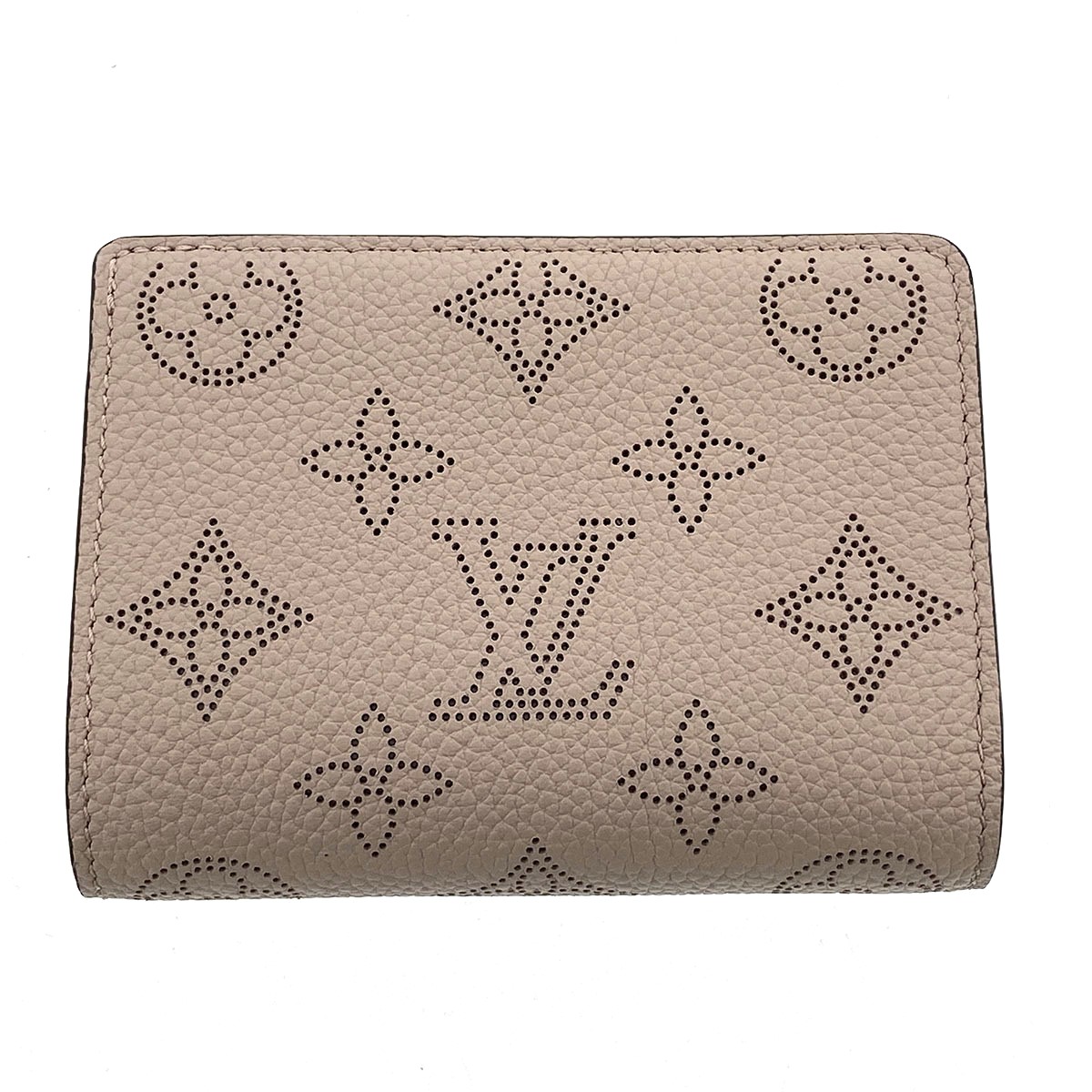 LOUIS VUITTON ルイ・ヴィトン ポルトフォイユ クレア 二つ折り銭入れ M80817 モノグラムマヒナ ベージュ  レディース【中古】