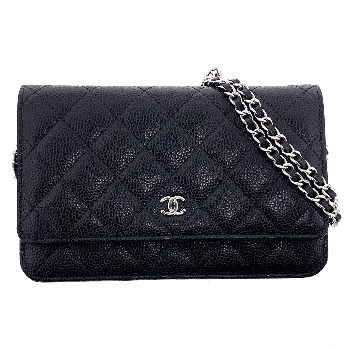 CHANEL シャネル ショルダーバッグ キャビア素はだ  レディース【中古】