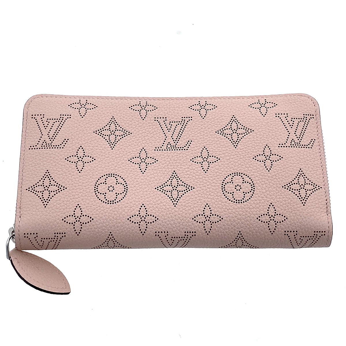 LOUIS VUITTON ルイ・ヴィトン ジッピー ウォレット 長札入れ M61868 モノグラムマヒナ サクラ色  レディース【中古】