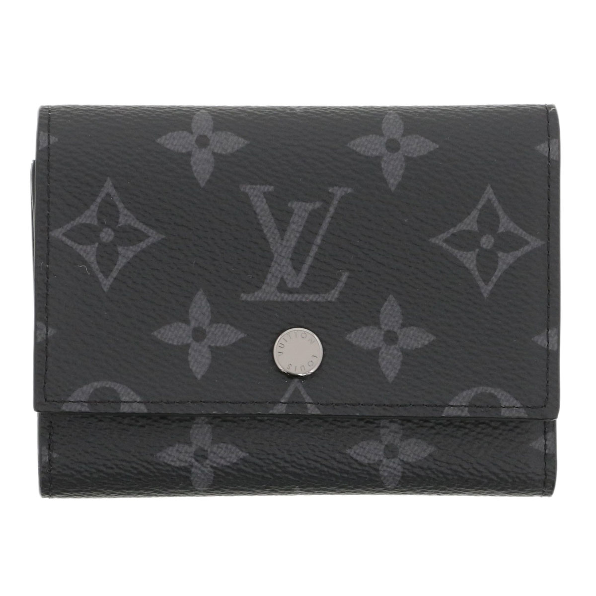 LOUIS VUITTON ルイ・ヴィトン ヴィクター ウォレット 金入れ 三つ折り金入れ M12598 モノグラムエクリプス 黒いこと  メンズ【中古】