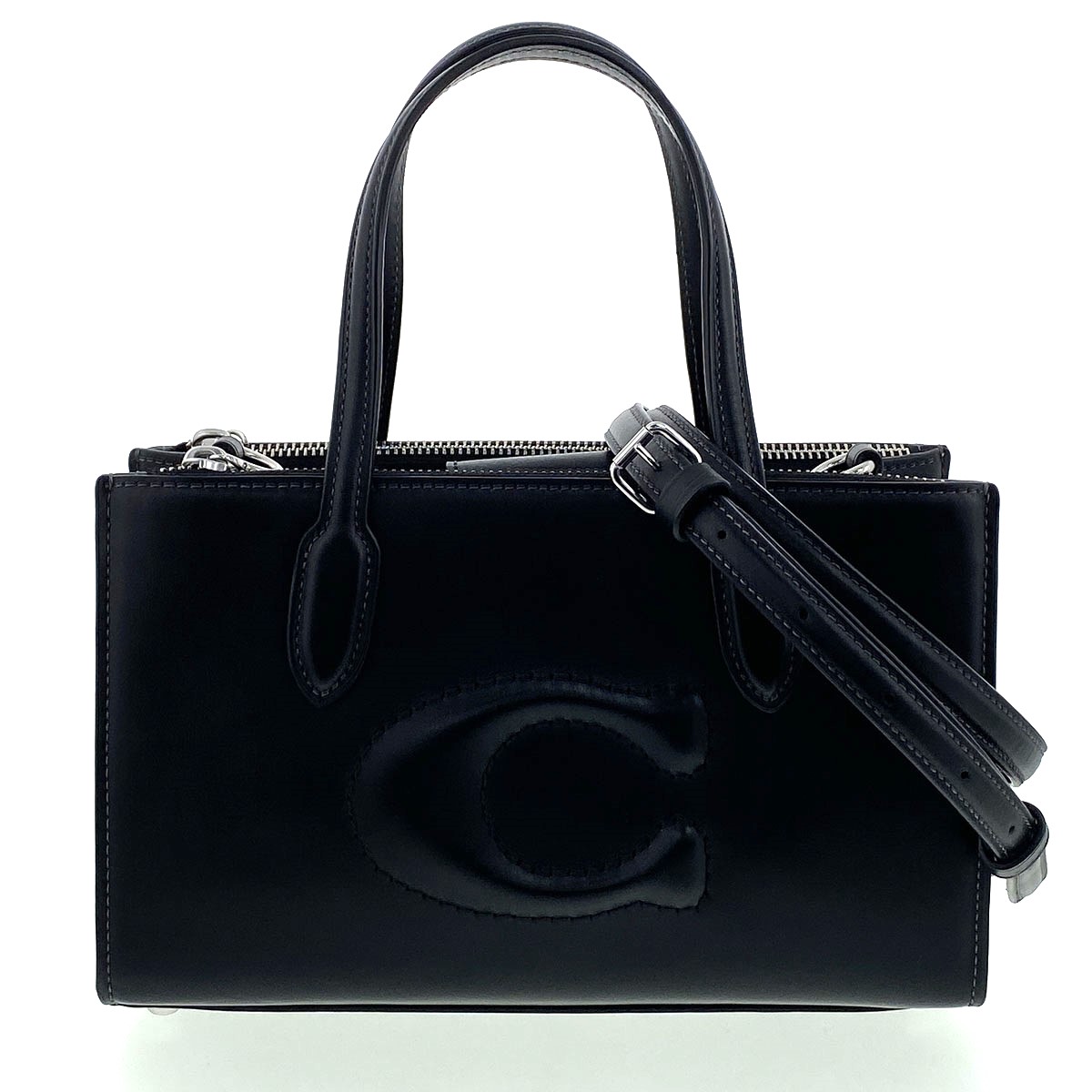 COACH コーチ職 ニーナ スモール  トートバッグ 黒いこと  レディース【中古】