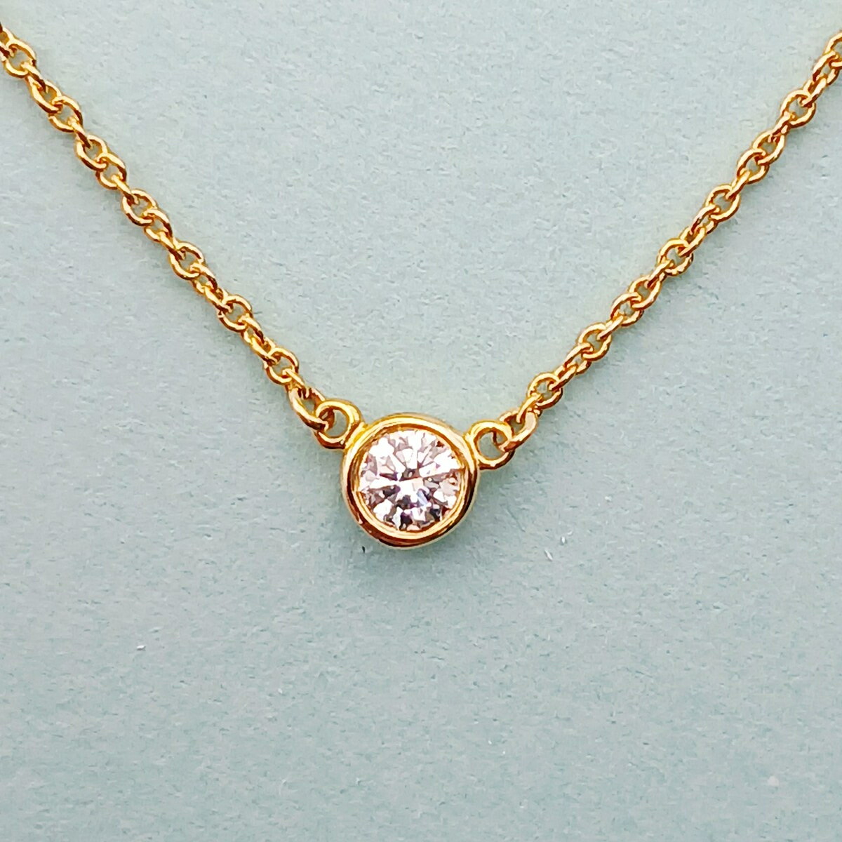 TIFFANY&Co. ティファニー エルサペレッティ バイザヤード ダイヤモンドネックレス 750YG ネックレス K18イエローゴールド イエローゴールド レディース【中古】|PAWNSHOP RiZ