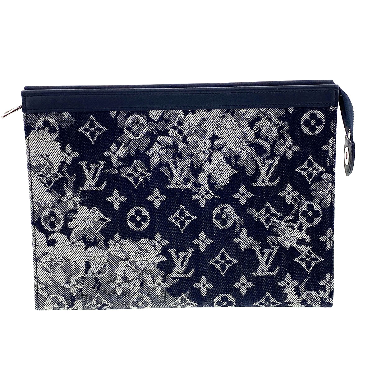 【値下げ】LOUIS VUITTON ルイ・ヴィトン ポシェット ヴォワヤージュ MM タペストリー クラッチバッグ M80034 モノグラムタペストリーキャンバス ネイビー メンズ【中古】｜PAWNSHOP　ＲｉＺ