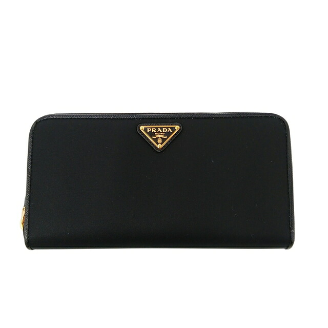PRADA プラダ ラウンドファスナー長財布 長財布 1ML506 ナイロン ブラック レディース【中古】｜PAWNSHOP　ＲｉＺ