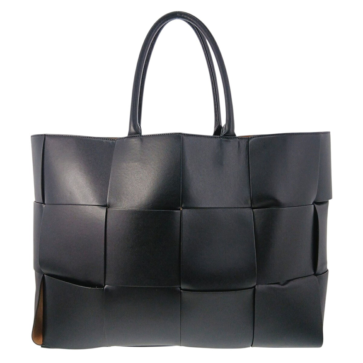 BOTTEGAVENETA ボッテガヴェネタ ラージ アルコ トートバッグ トートバッグ 608608 レザー ブラック メンズ【中古】｜PAWNSHOP　ＲｉＺ