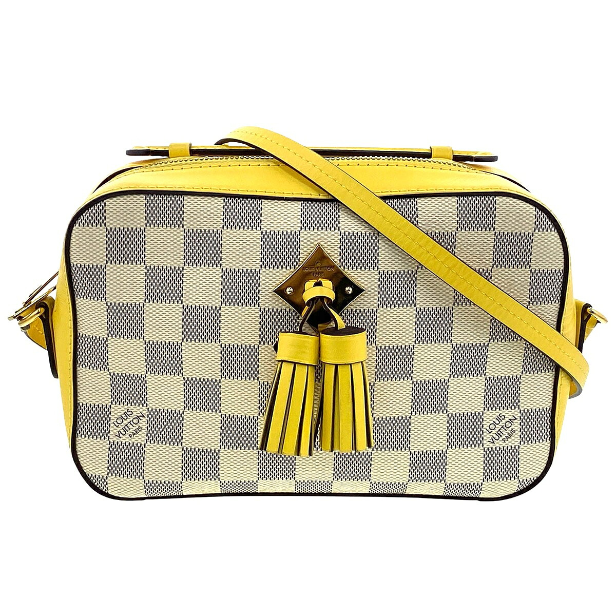 LOUIS VUITTON ルイ・ヴィトン サントンジュ ショルダーバッグ N40154 ダミエキャンバス イエロー レディース【中古】｜PAWNSHOP　ＲｉＺ