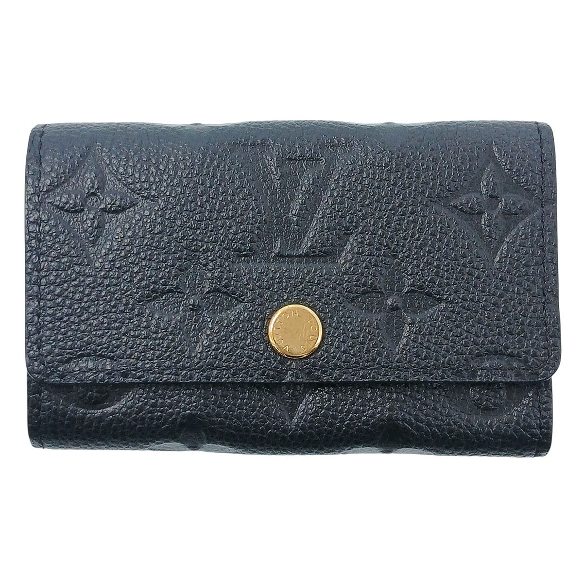 LOUIS VUITTON ルイ・ヴィトン ミュルティクレ6 キーケース M64421 モノグラムアンプラント ブラック ゴールド金具 レディース【中古】|PAWNSHOP RiZ