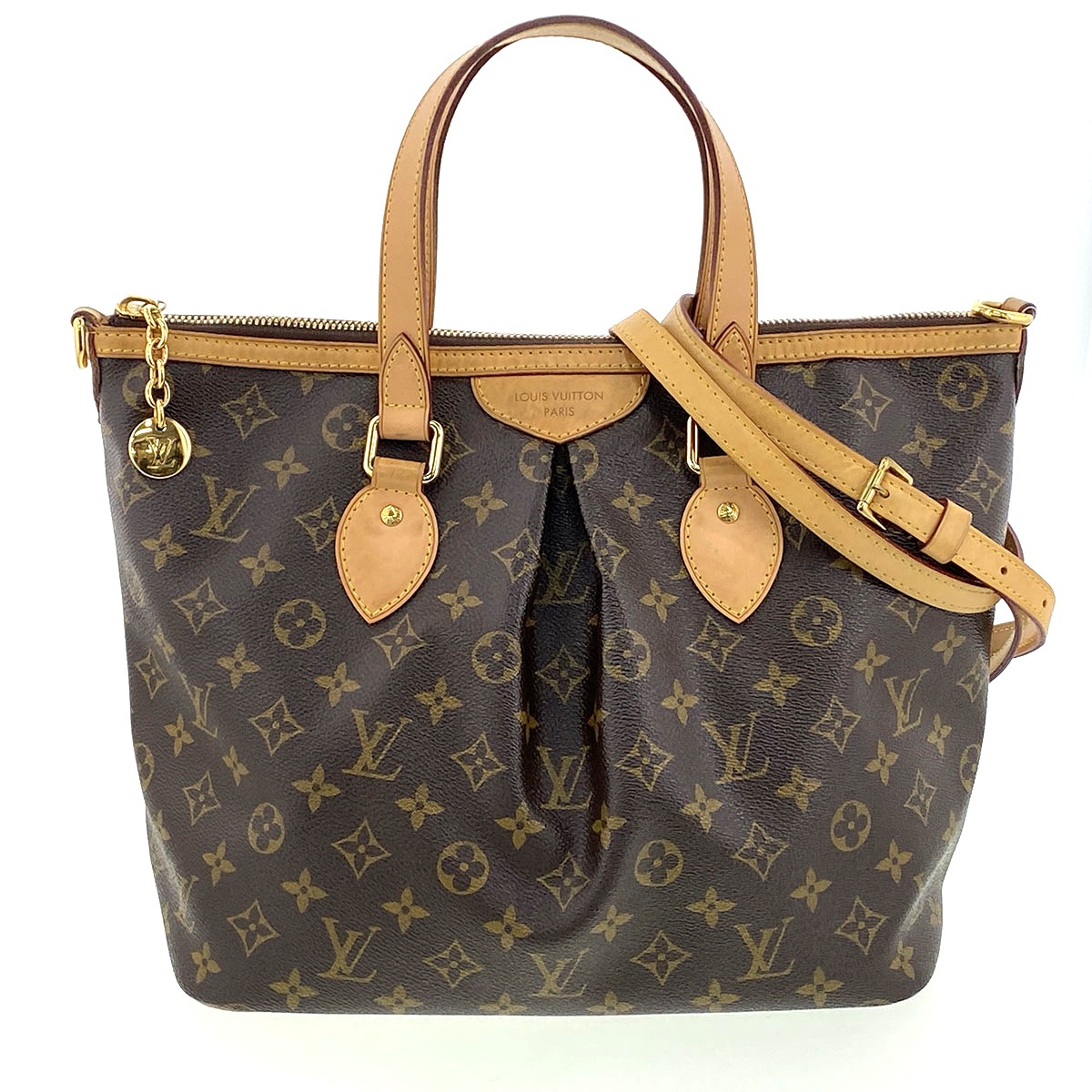 LOUIS VUITTON ルイ・ヴィトン パレルモPM 2WAY ショルダーバッグ ハンドバッグ M40145 モノグラム ブラウン レディース【中古】|PAWNSHOP RiZ