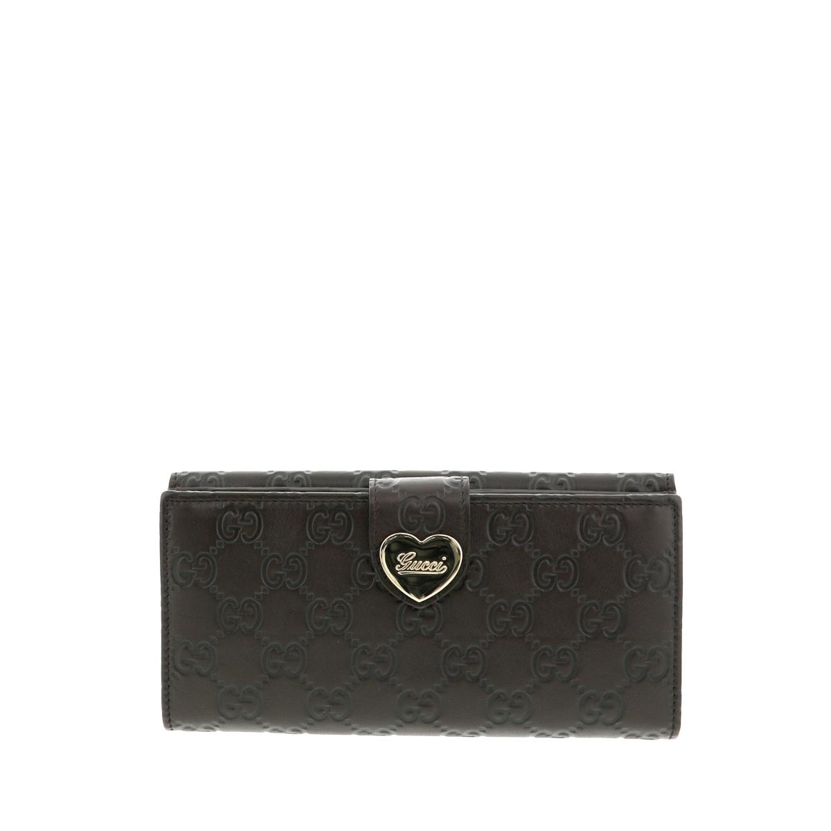 ラッピング無料 Gucci 二つ折り長財布 オススメ ２０３５５０ 即日発送 水曜定休日 木曜発送 ハートプレート レディース財布 極上品 ブラウン オススメ 財布 Sale グッチ 二つ折り長財布 Sale 即日発送 水曜定休日 木曜発送 極上品 Ri