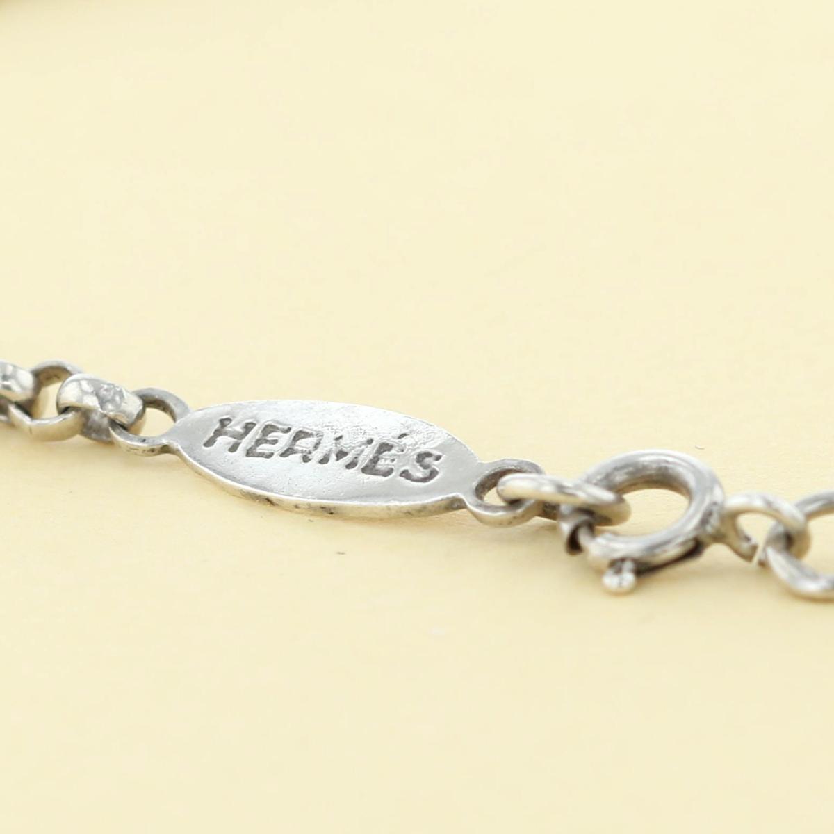 即日曜差遣 水曜休み日日 木曜発送 中古 オススメ Ri Hermes エル牝 商標アンティーク ジュエリー ネックレス ペンダント 首輪 セリエ Silver シルバーグレー 即日発送 水曜定休日 木曜発送 中古 オススメ ラッピング無料 付属物 Hermes エルメス セリエ ネックレス