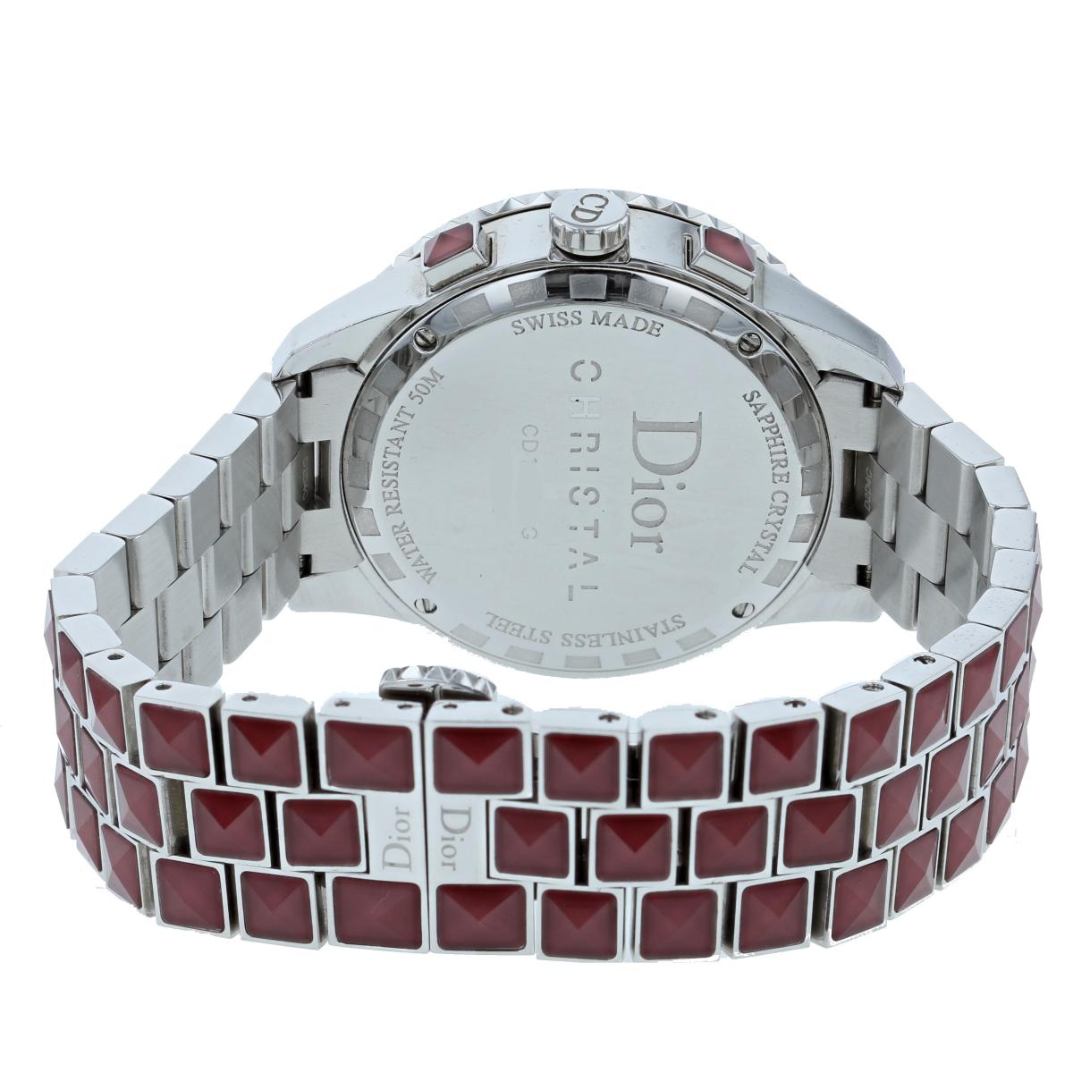 中古 Christian Dior クリスチャンディオール 38 時計 Red Cd Used B Rvcconst Com