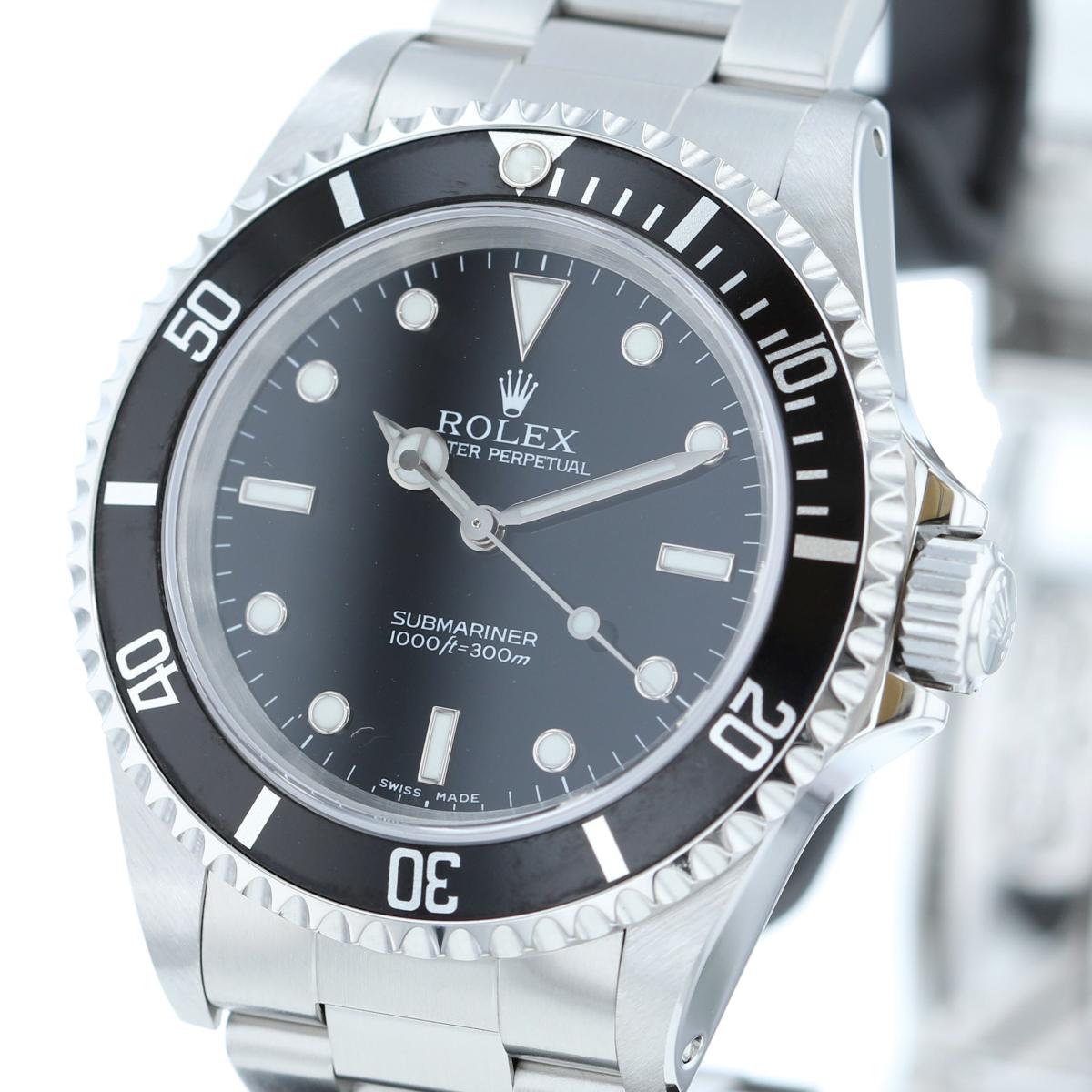 中古 Rolex ロレックス サブマリーナ 時計 自動巻き Submariner Black 14060m Used A Ceconsolidada Cl