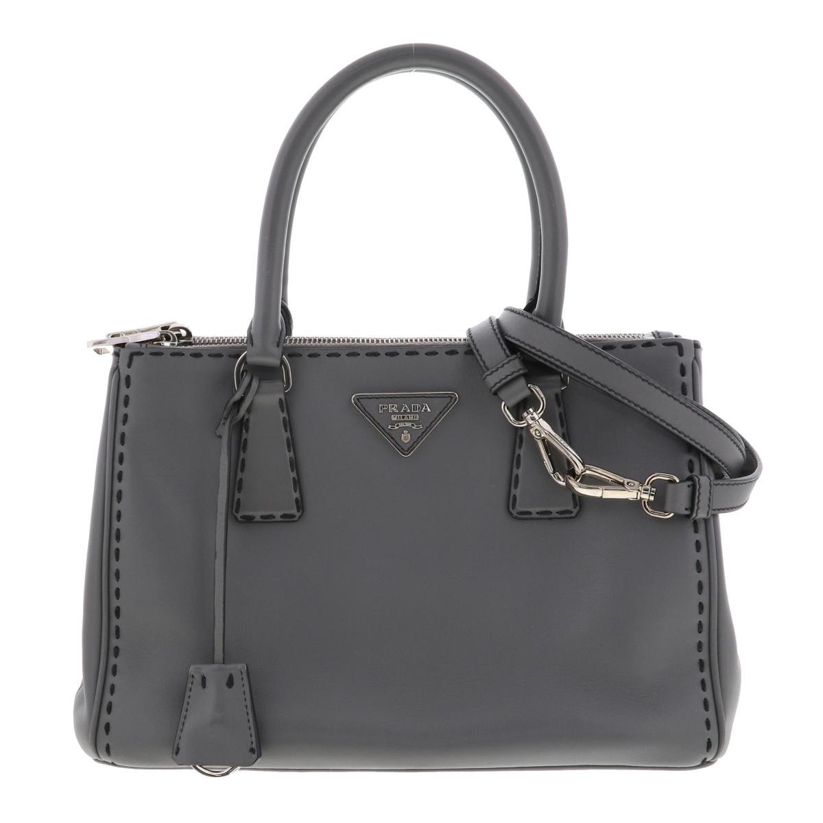 【楽天市場】【最終値下げ】PRADA （プラダ） ﾚｻﾞｰ 2WAY ﾄｰﾄﾊﾞｯｸﾞ バッグ ショルダー/メッセンジャーバッグ Gray