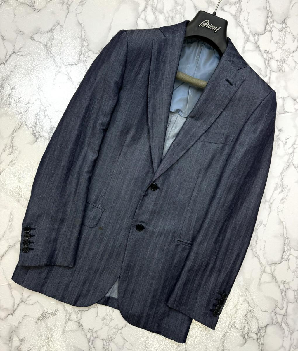 楽天市場】【中古】 ブリオーニ Brioni ｽｰﾂ テーラードジャケット メンズ衣類 最高級 スーパー150s ウール チェック柄 ネイビー :  PAWNSHOP ＲｉＺ