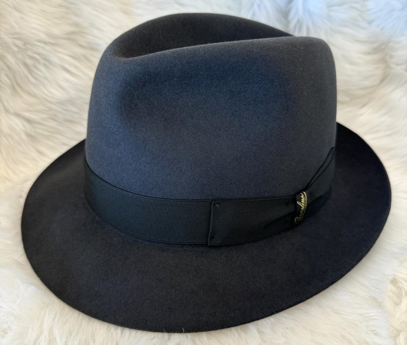 楽天市場】【中古】 ボルサリーノ Borsalino ｱﾚｯｻﾝﾄﾞﾘｱ ﾊｯﾄ 帽子 クオリタスペリオーレ QS ラビット フェルトハット Navy  ネイビー : PAWNSHOP ＲｉＺ