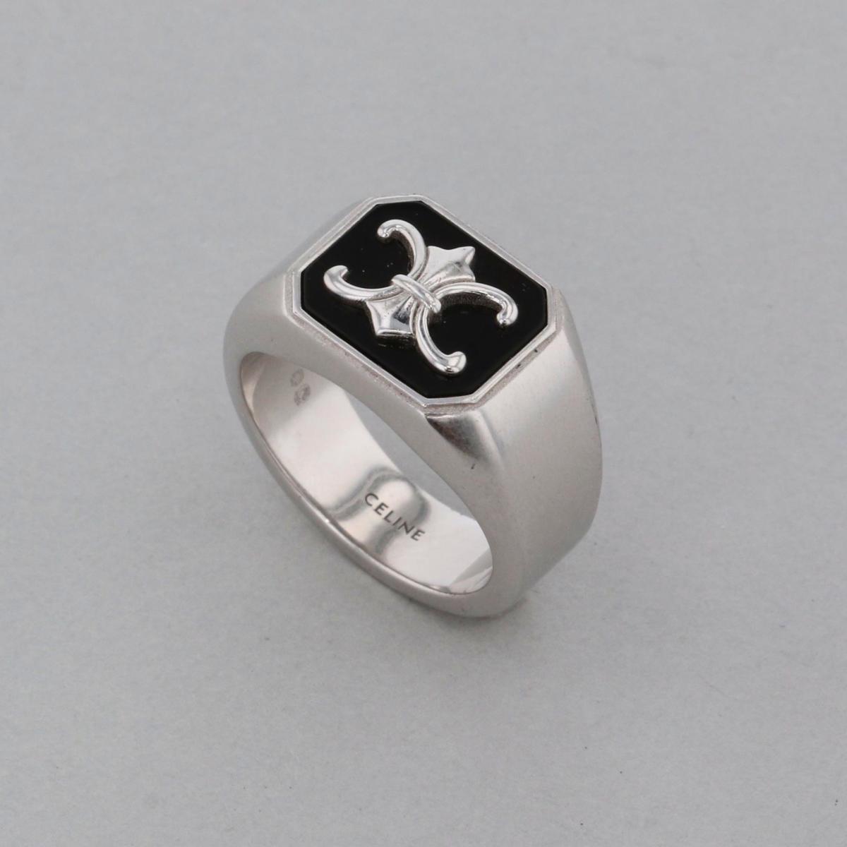 CELINE ブラック スクエアリング 楽天市場】CELINE セリーヌ リング Square Ring スクエアリング