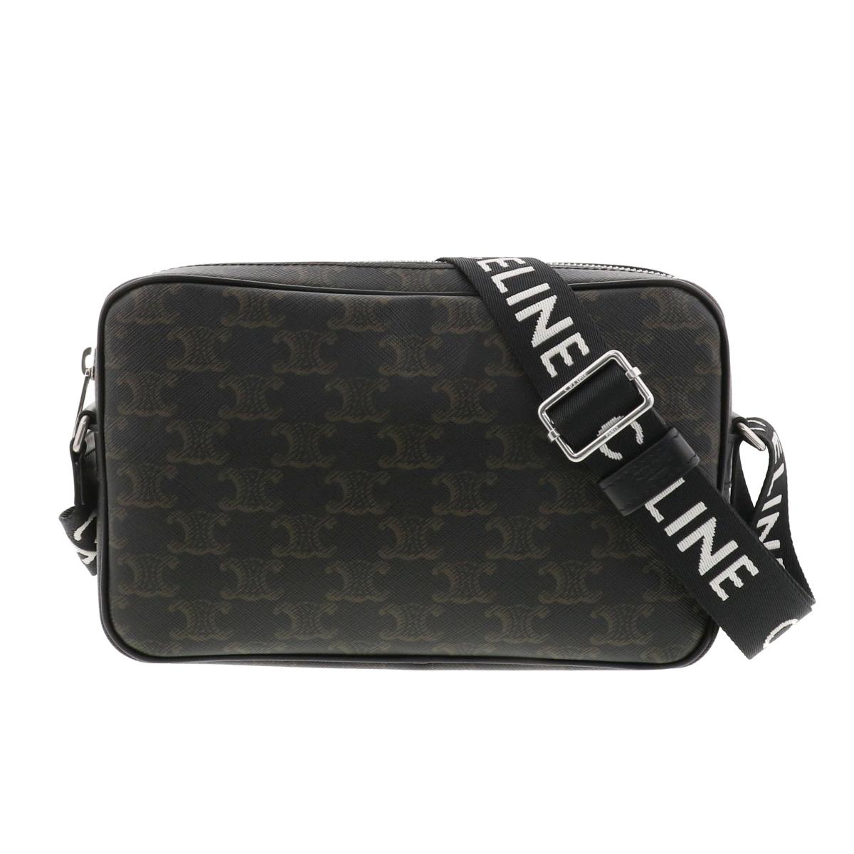 CELINE メッセンジャーバッグ ダークブラウン 楽天市場】【中古】 CELINE （セリーヌ） ﾊﾞｰﾃｨｶﾙ ﾒｯｾﾝｼﾞｬｰﾊﾞｯｸﾞ