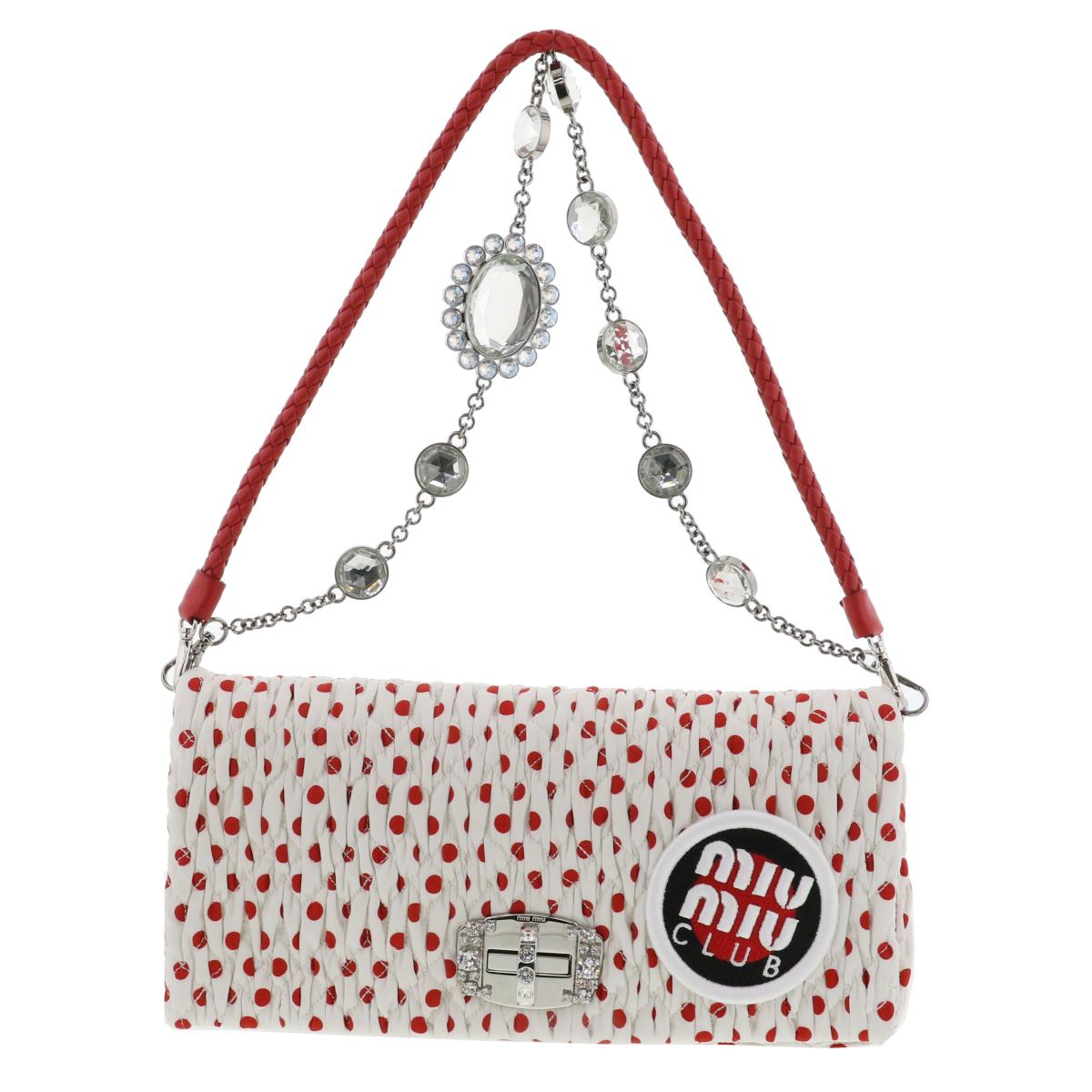 楽天市場】【美品】 MIUMIU （ミュウミュウ） MIUMIUﾏﾃﾗｯｾﾁｪｰﾝ