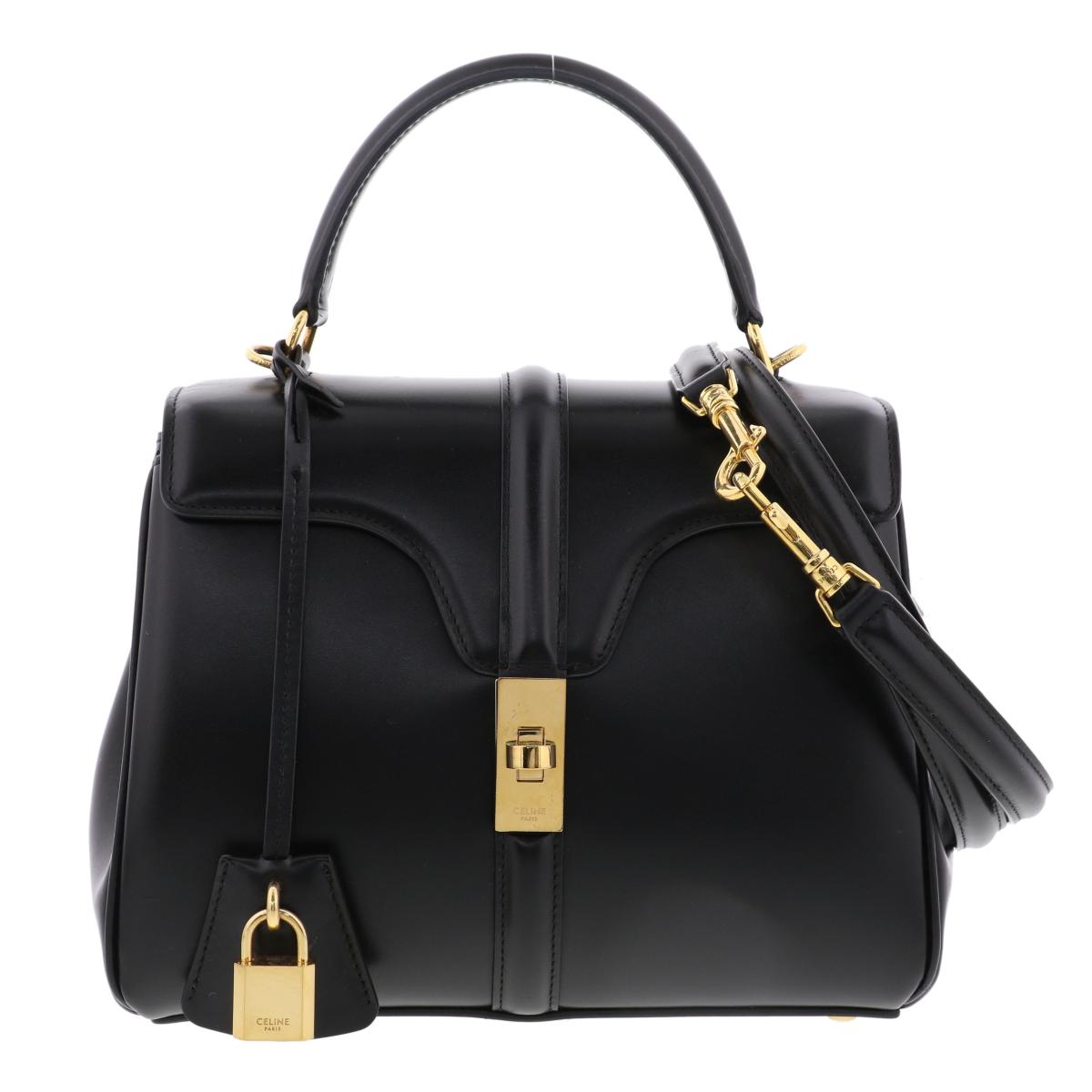 CELINE 16 (セーズ) スモール/サテンドカーフスキン▲カプチーノ CELINE 16 (セーズ) スモール/サテンドカーフスキン△カプチーノ