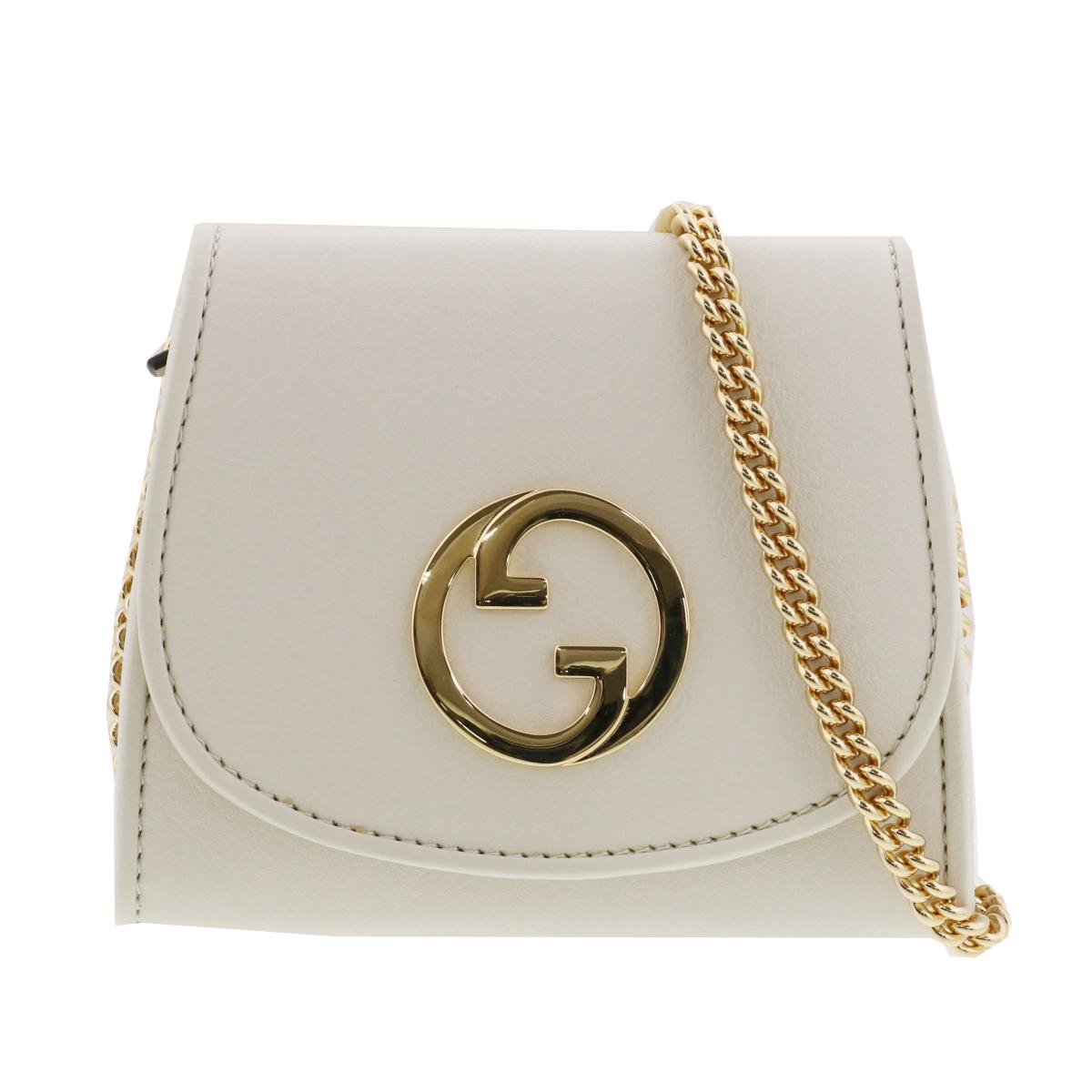 GUCCI ホワイトレザー チェーンウォレット 楽天市場】GUCCI(グッチ) 615523 CA00G 7124 インターロッキング