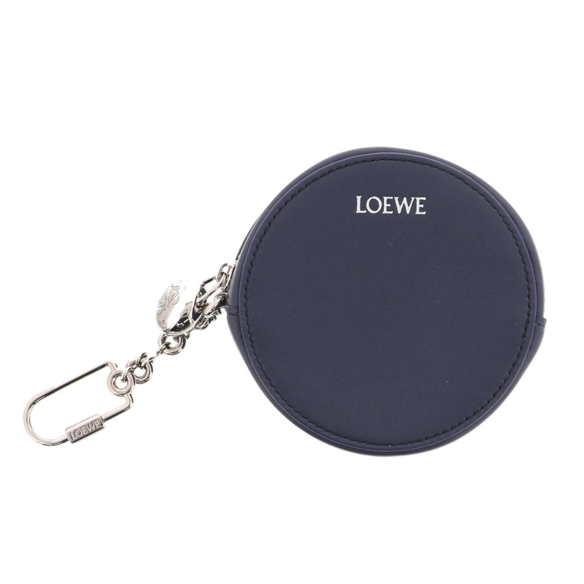 LOEWE パープル 三角形 コインケース　チャーム org.jpg