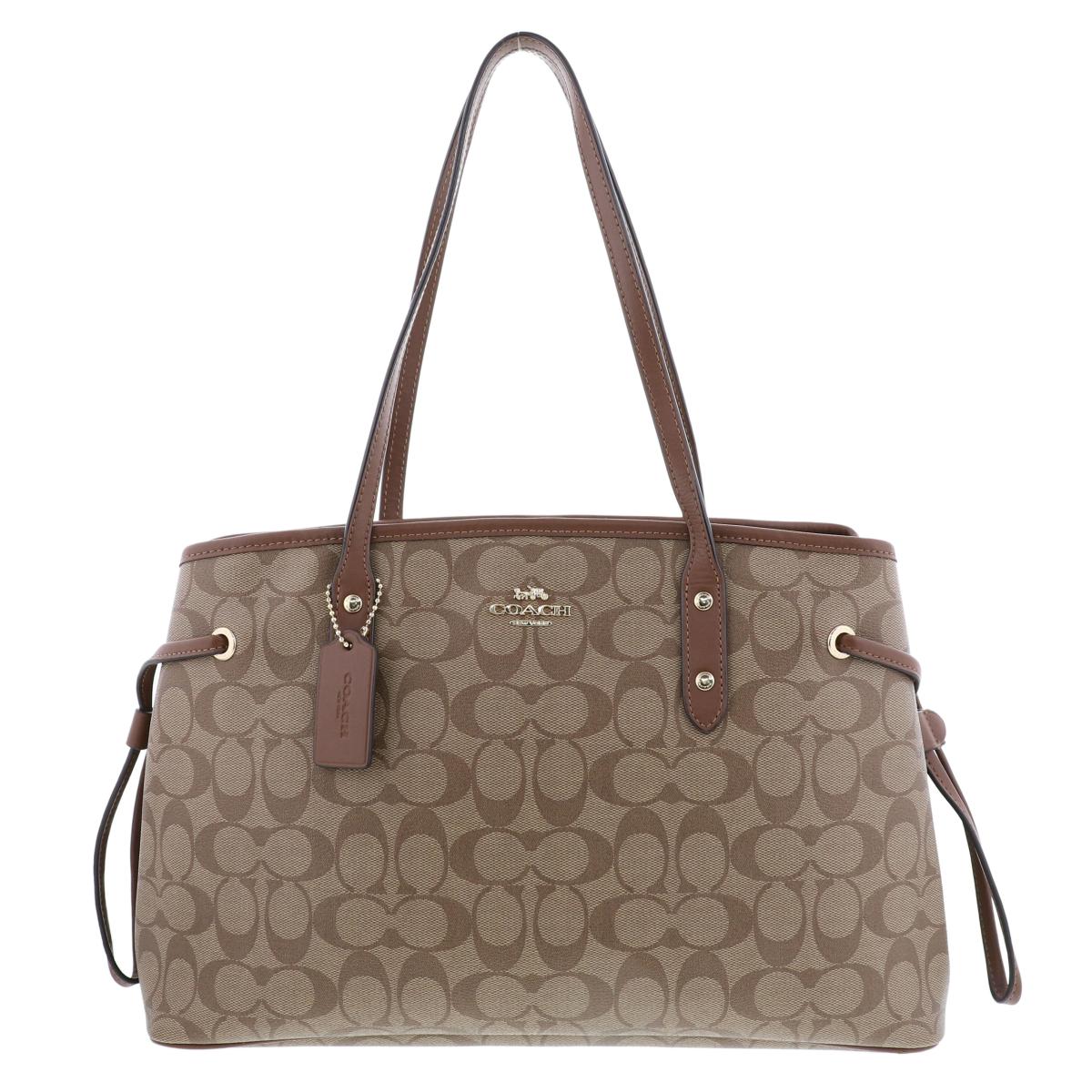 COACH　F29064トートバッグ　シグネチャー ストライプ ドローストロング COACH F29064トートバッグ シグネチャー ストライプ ドロー