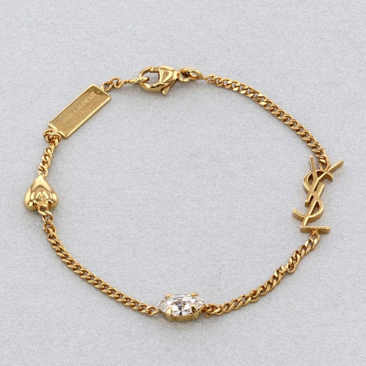 超美品✨Yves Saint Laurent ゴールドヴィンテージブレスレット 楽天市場】【返品OK】【美品】イヴ サンローラン YSL ロゴ
