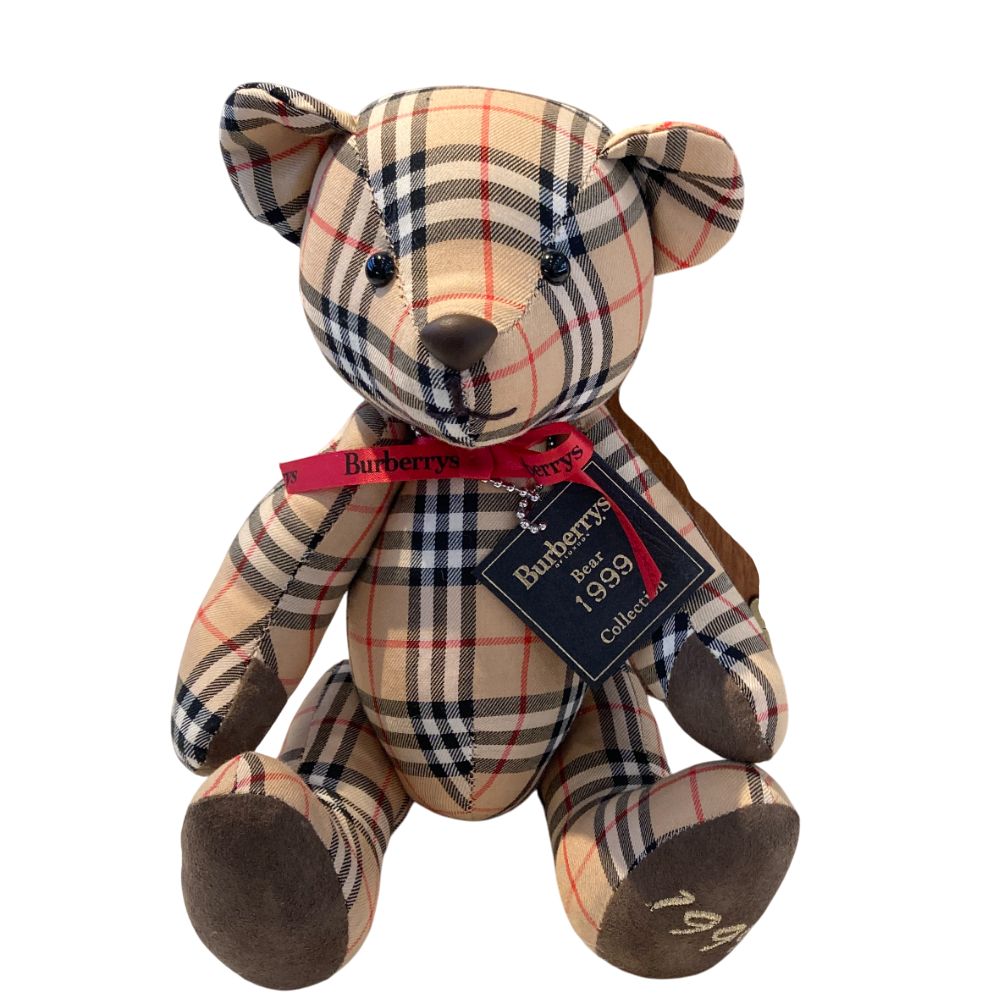 【Burberry】バーバリー テディベア ノバチェック ぬいぐるみハンカチ付き BURBERRY バーバリー ノバチェック テディベア ハンカチ 2点