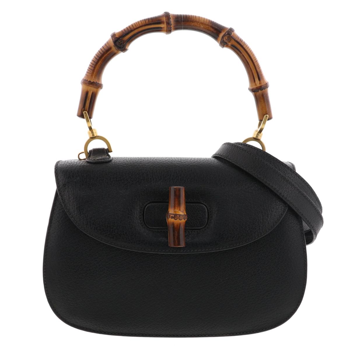 【美品】GUCCI グッチ バンブー ハンドバッグ ブラック レザー タグ保存袋 楽天市場】【バッグ】GUCCI グッチ バンブー レザー