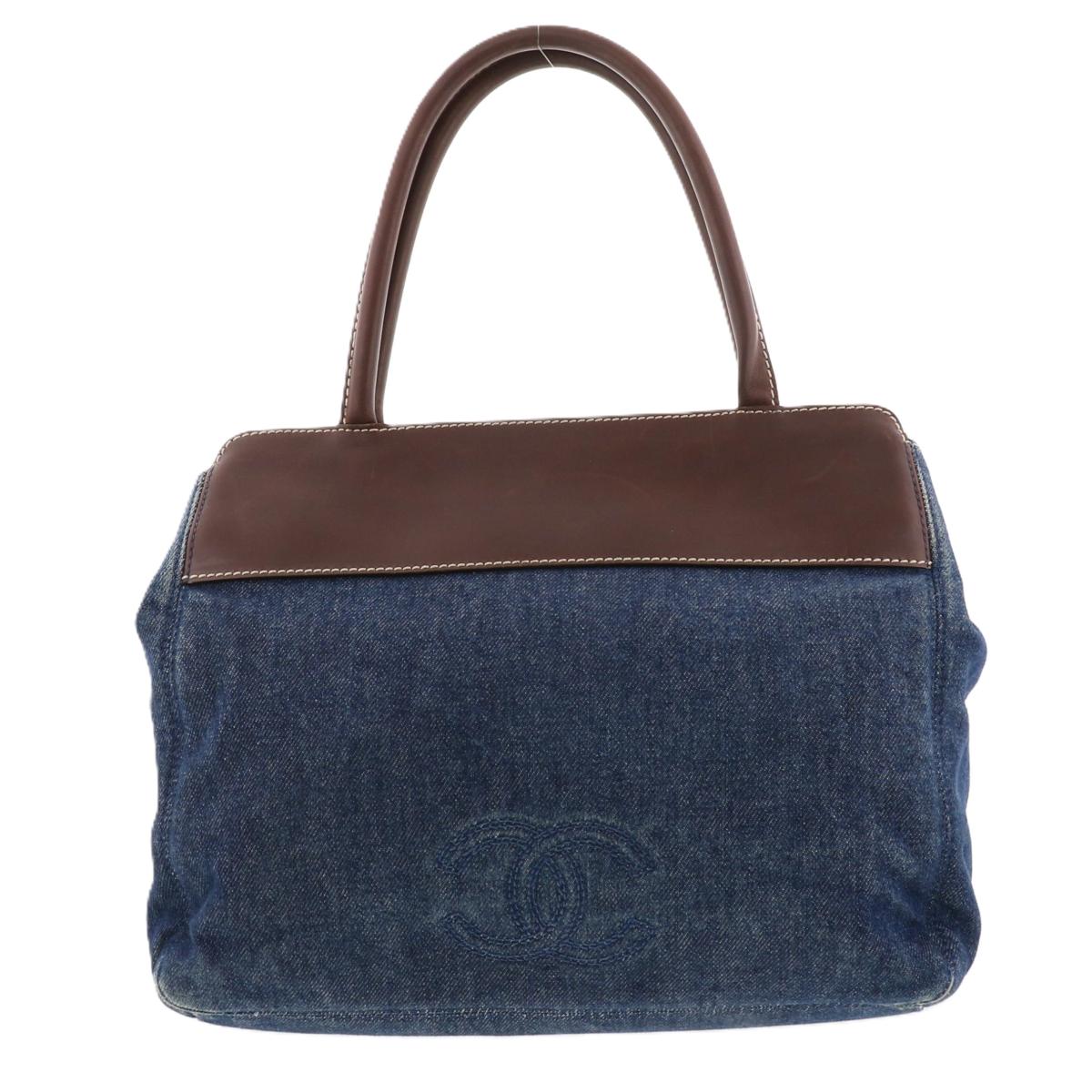 値下げ！正規品☆CHANEL シャネル ココマーク デニム トートバッグ☆6番台 1240005033584_1.jpg