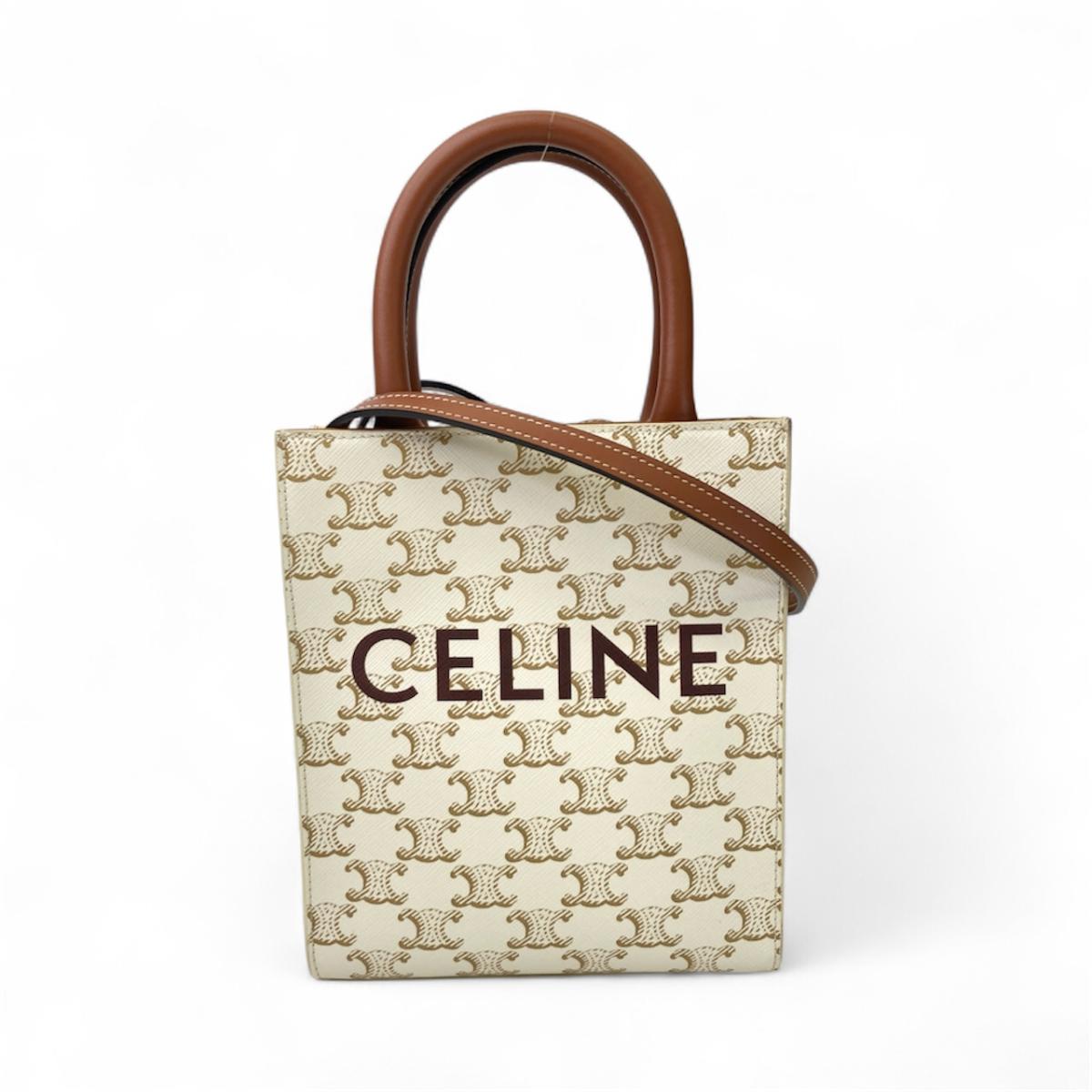 楽天市場】【バッグ】CELINE セリーヌ カバスモール 2WAY ハンドバッグ