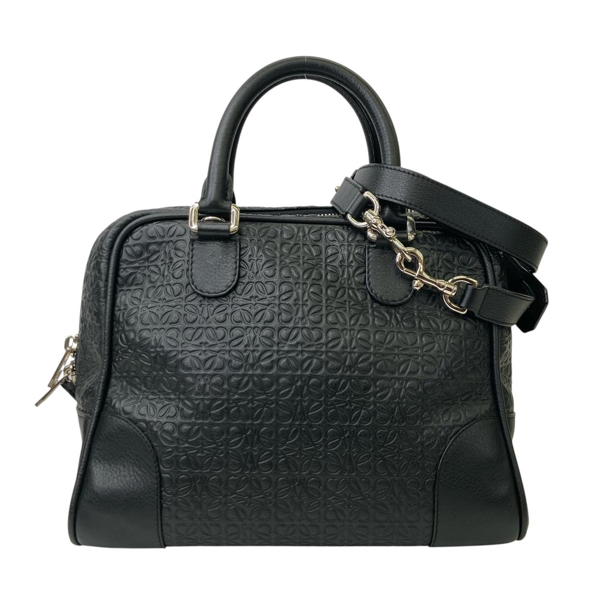 ク*ラ様 ロエベ アマソナ28 2WAYハンドバッグ ブラック LOEWE ロエベ バッグ レディース ブランド ハンドバッグ